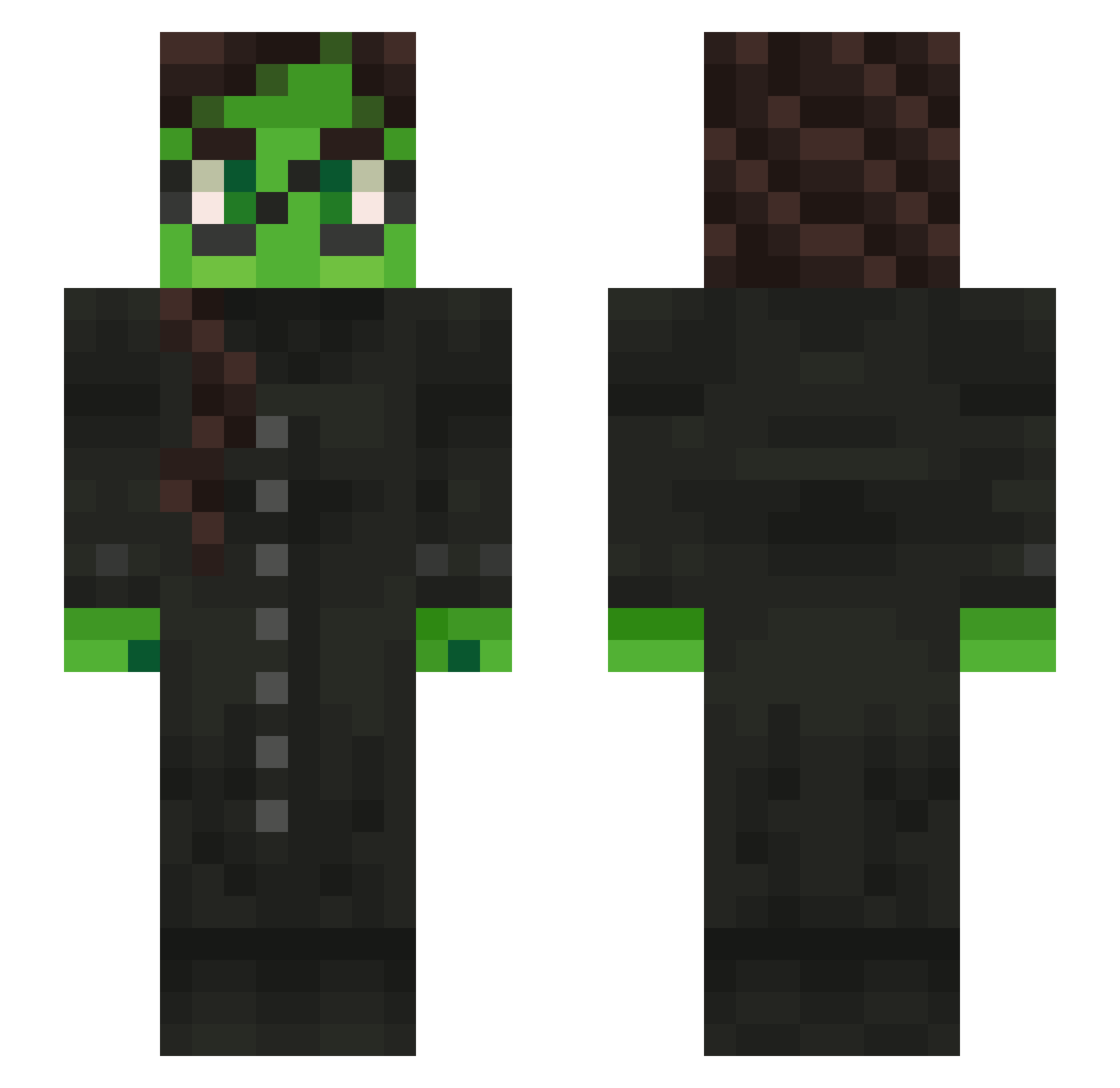 AOC_S1MP Minecraft skin, front and back view