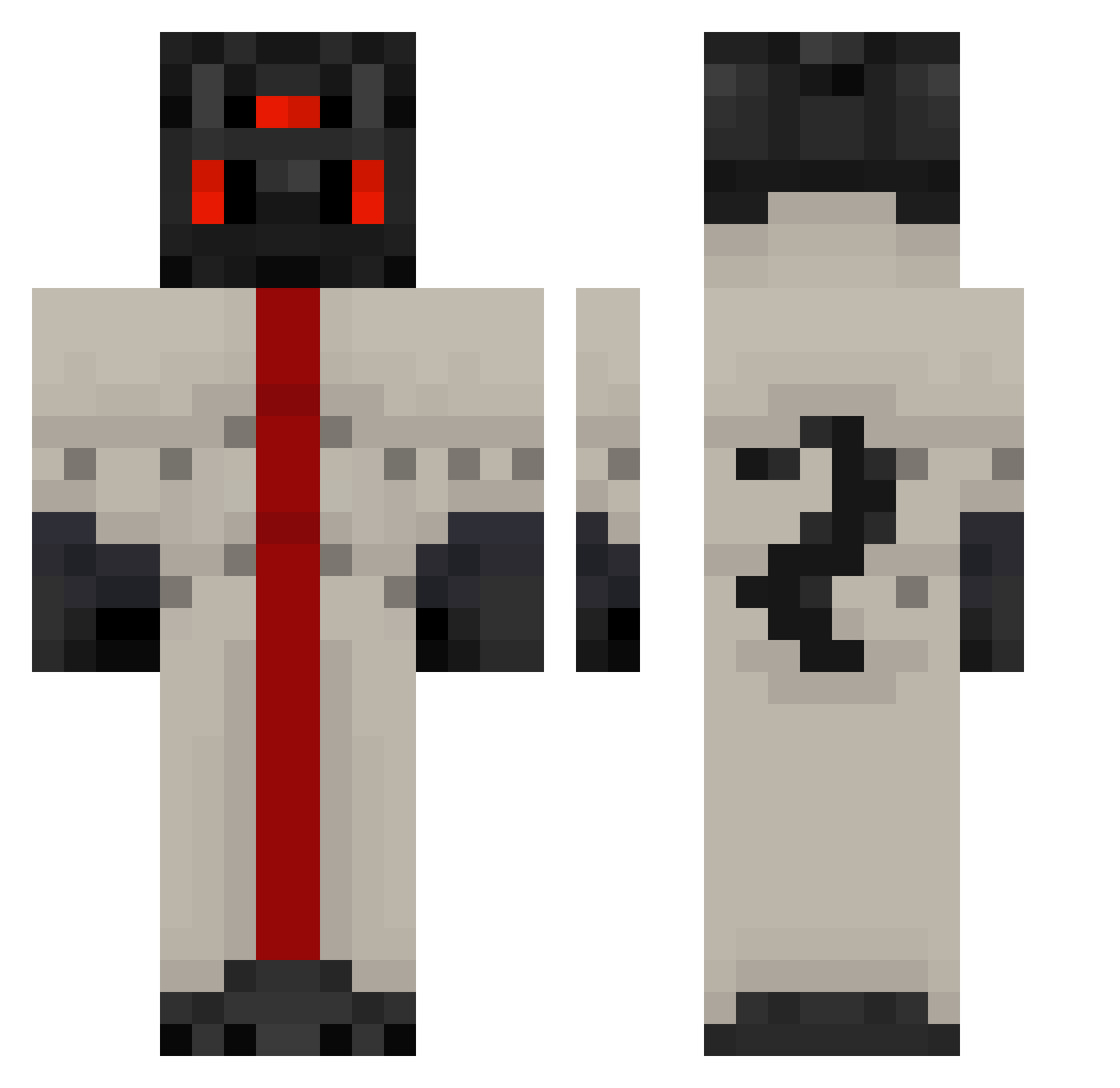 StounyxTyranax Minecraft skin, front and back view