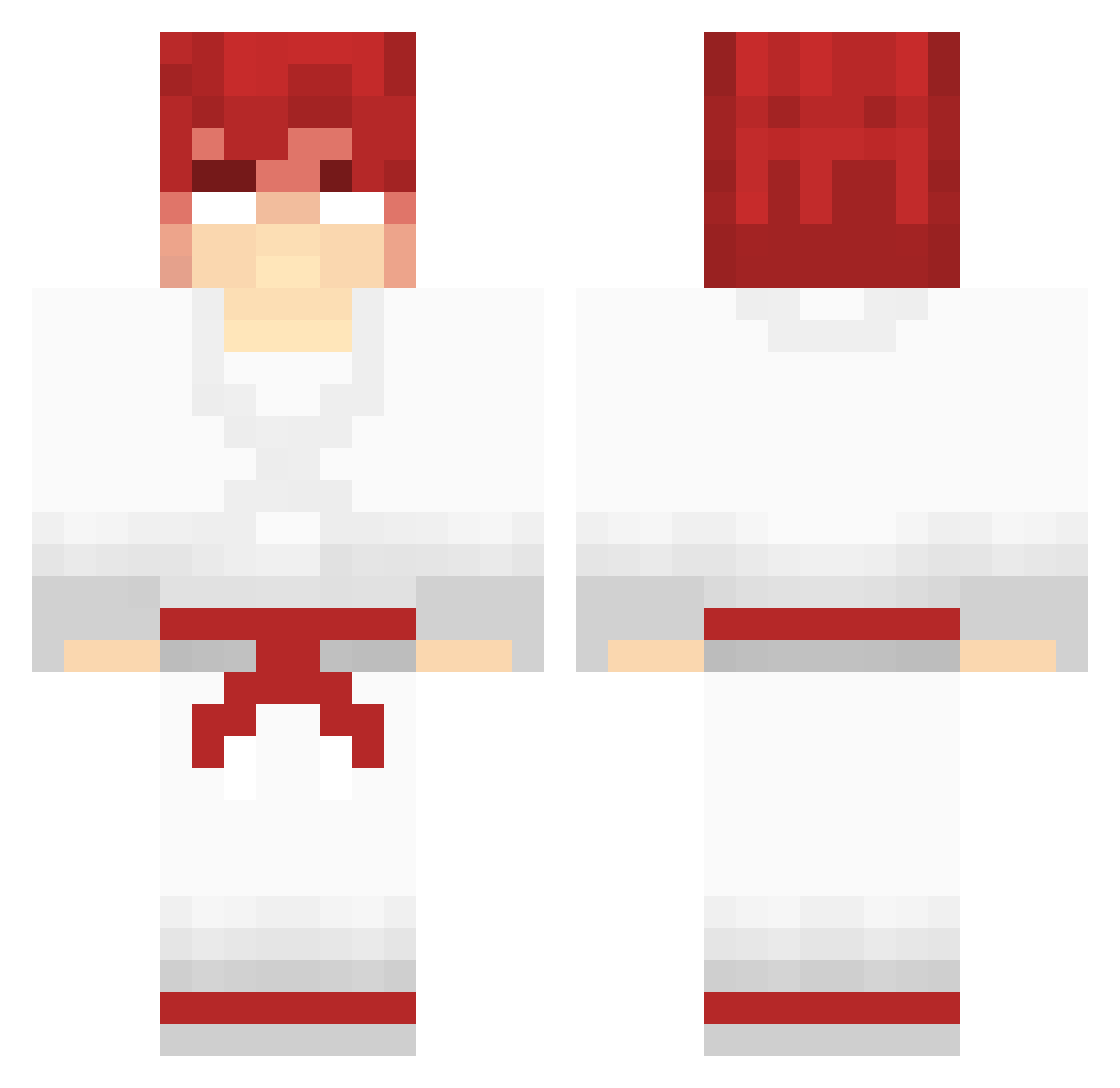 CobanDaa Minecraft skin, front and back view