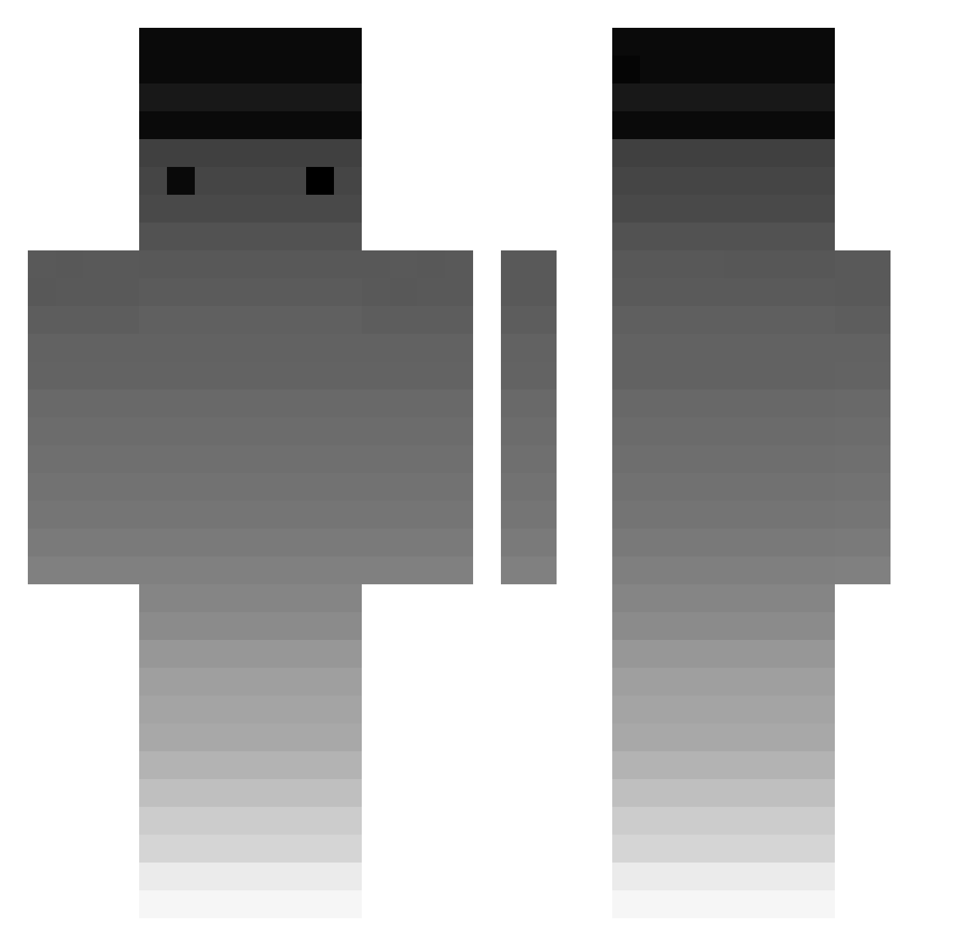 xDayper Minecraft skin, front and back view