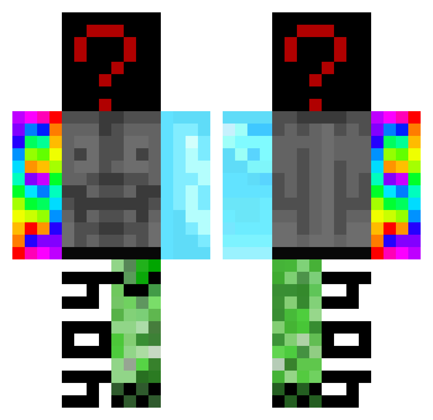 satane4ka_88 Minecraft skin, front and back view