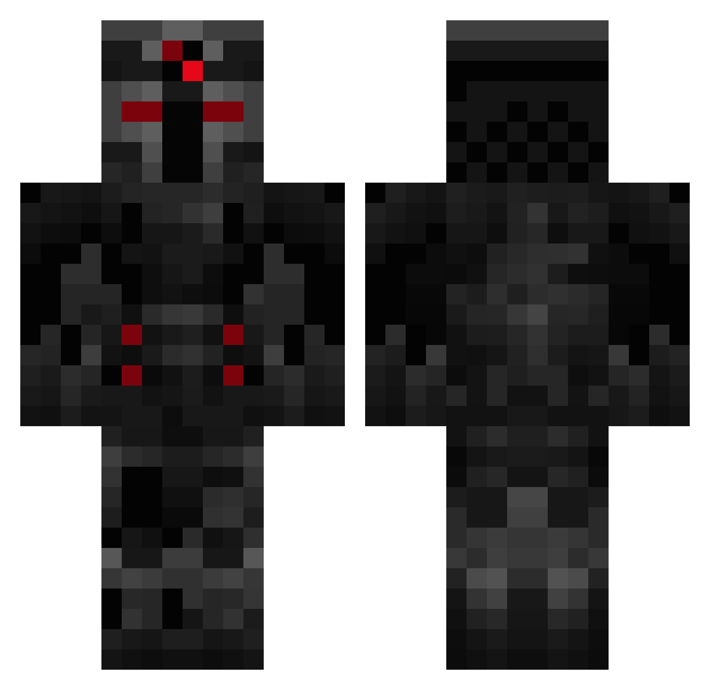 ElitePinnacle Minecraft skin, front and back view