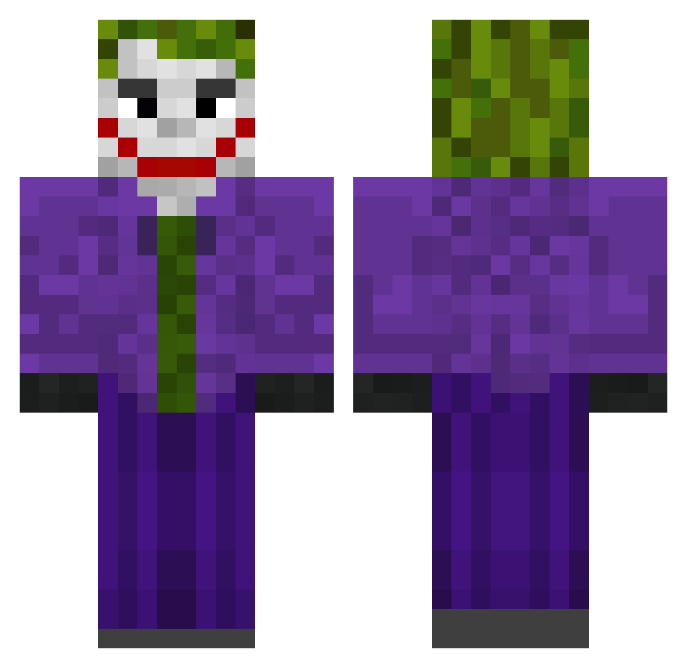SlappyDaBest Minecraft skin, front and back view