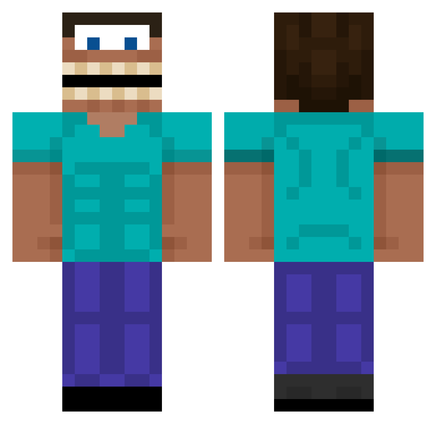 cartelmonk5096 Minecraft skin, front and back view