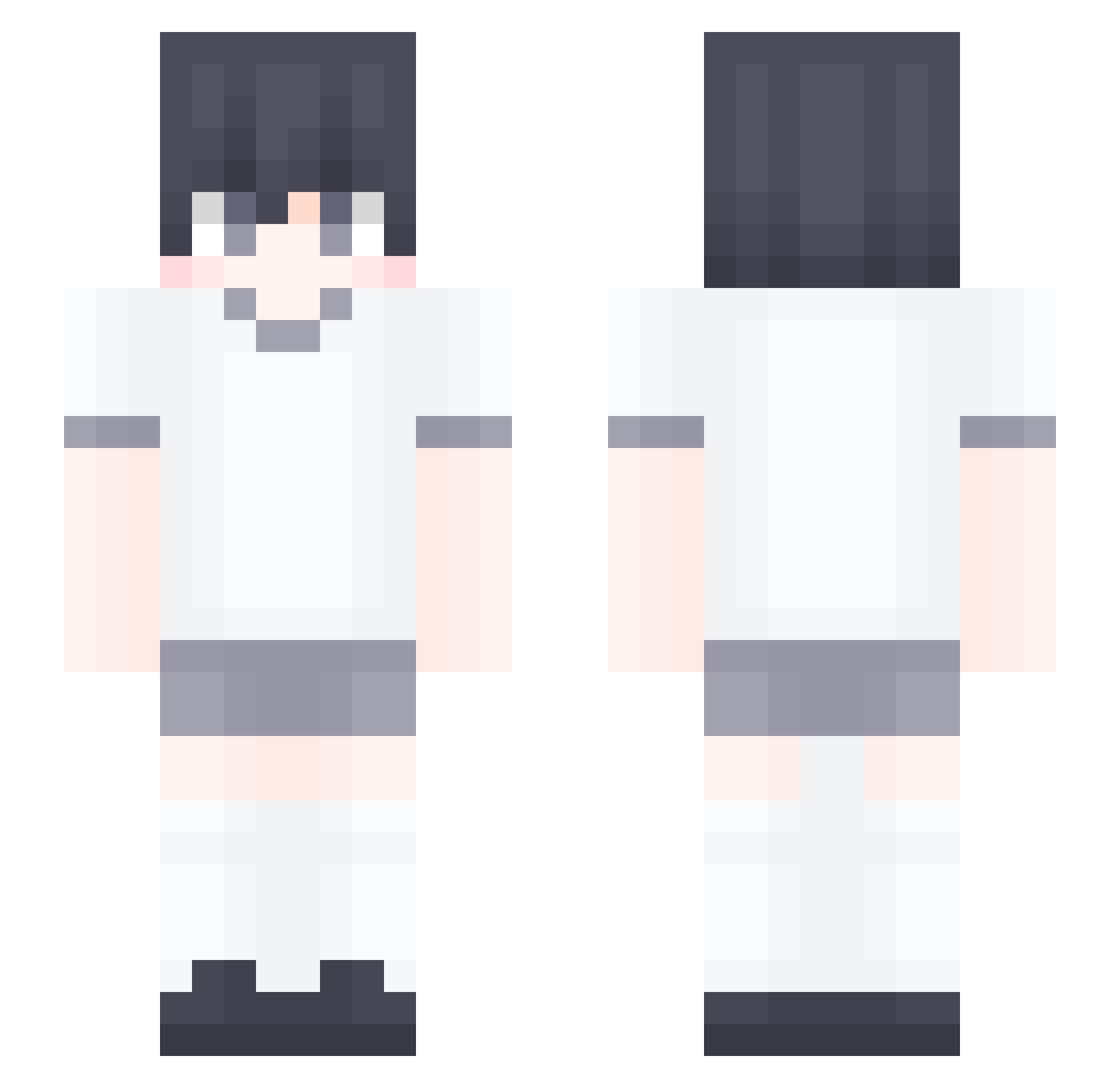 K_an Minecraft skin, front and back view