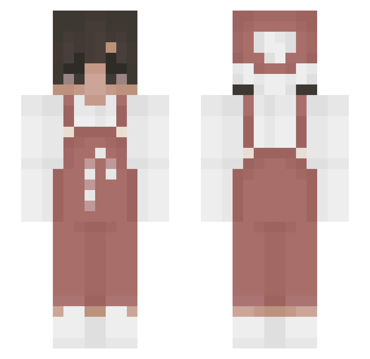 Pokem_ Minecraft skin, front and back view