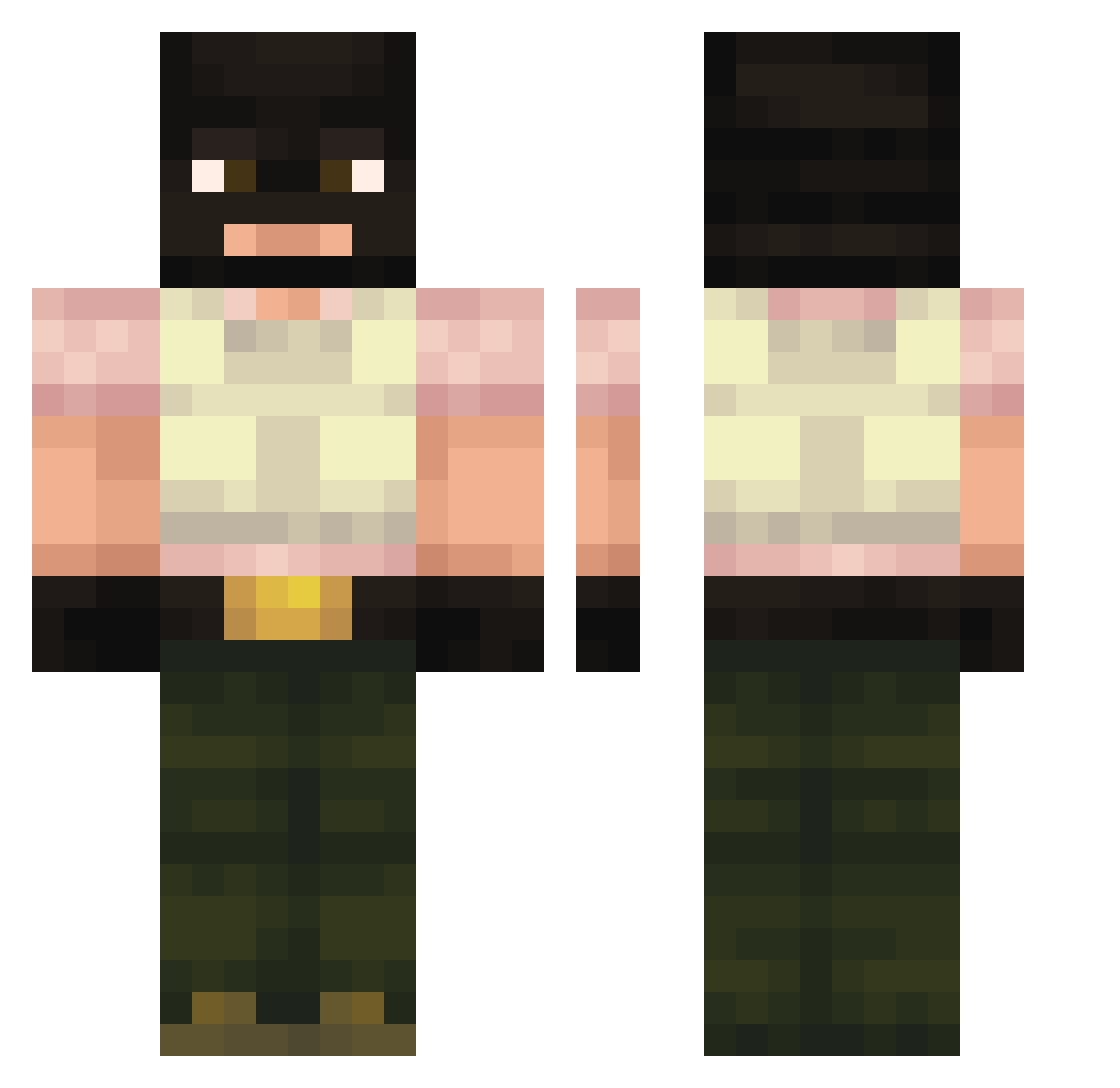 _CAPIM_ Minecraft skin, front and back view