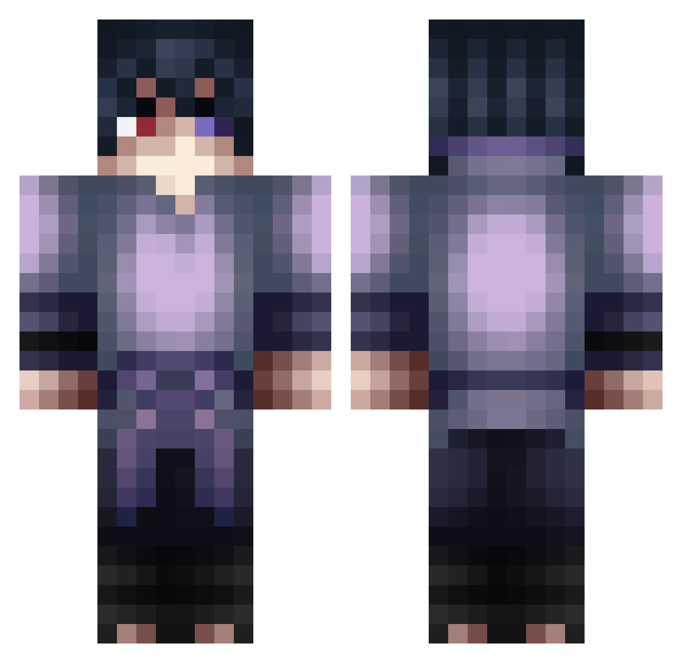 EfendiSamiMahmut Minecraft skin, front and back view