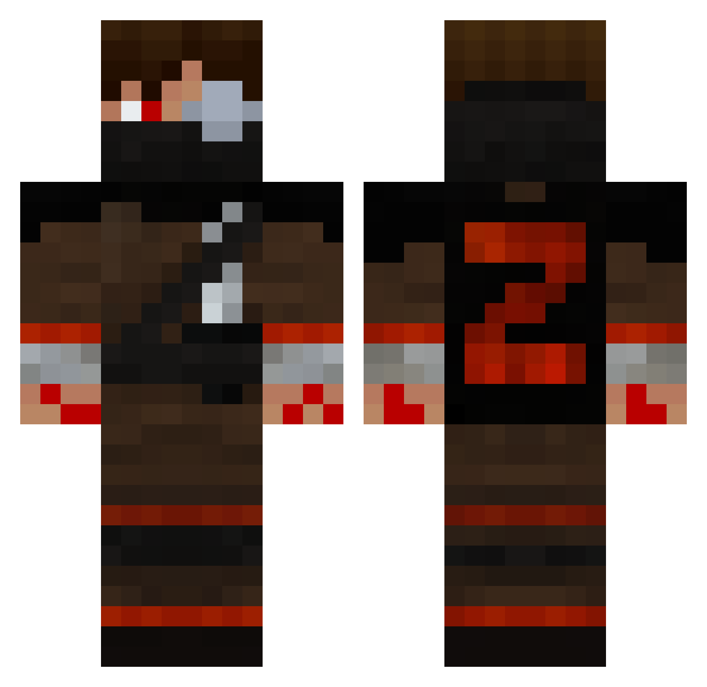 edbanger05 Minecraft skin, front and back view