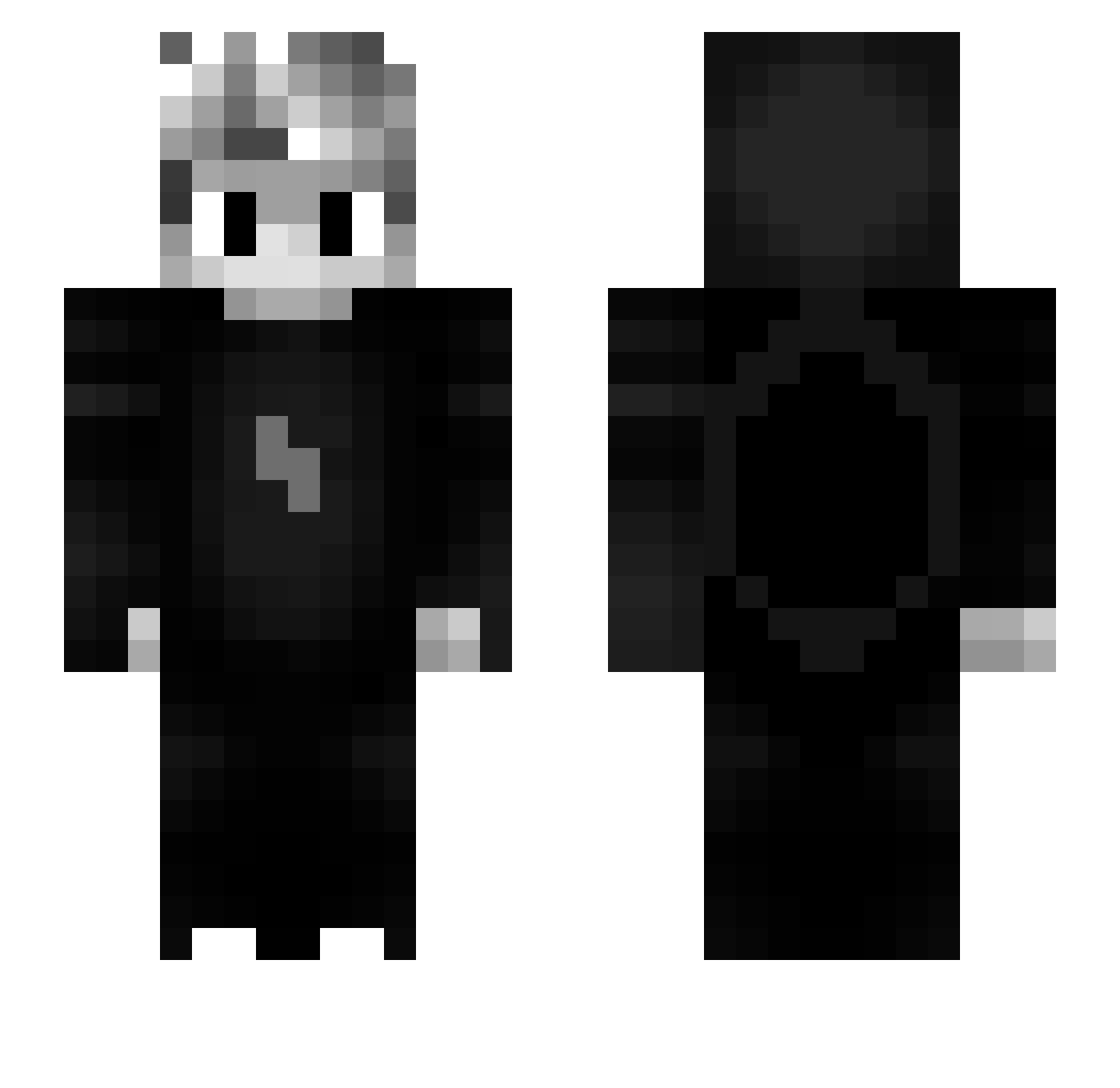 Szealand Minecraft skin, front and back view