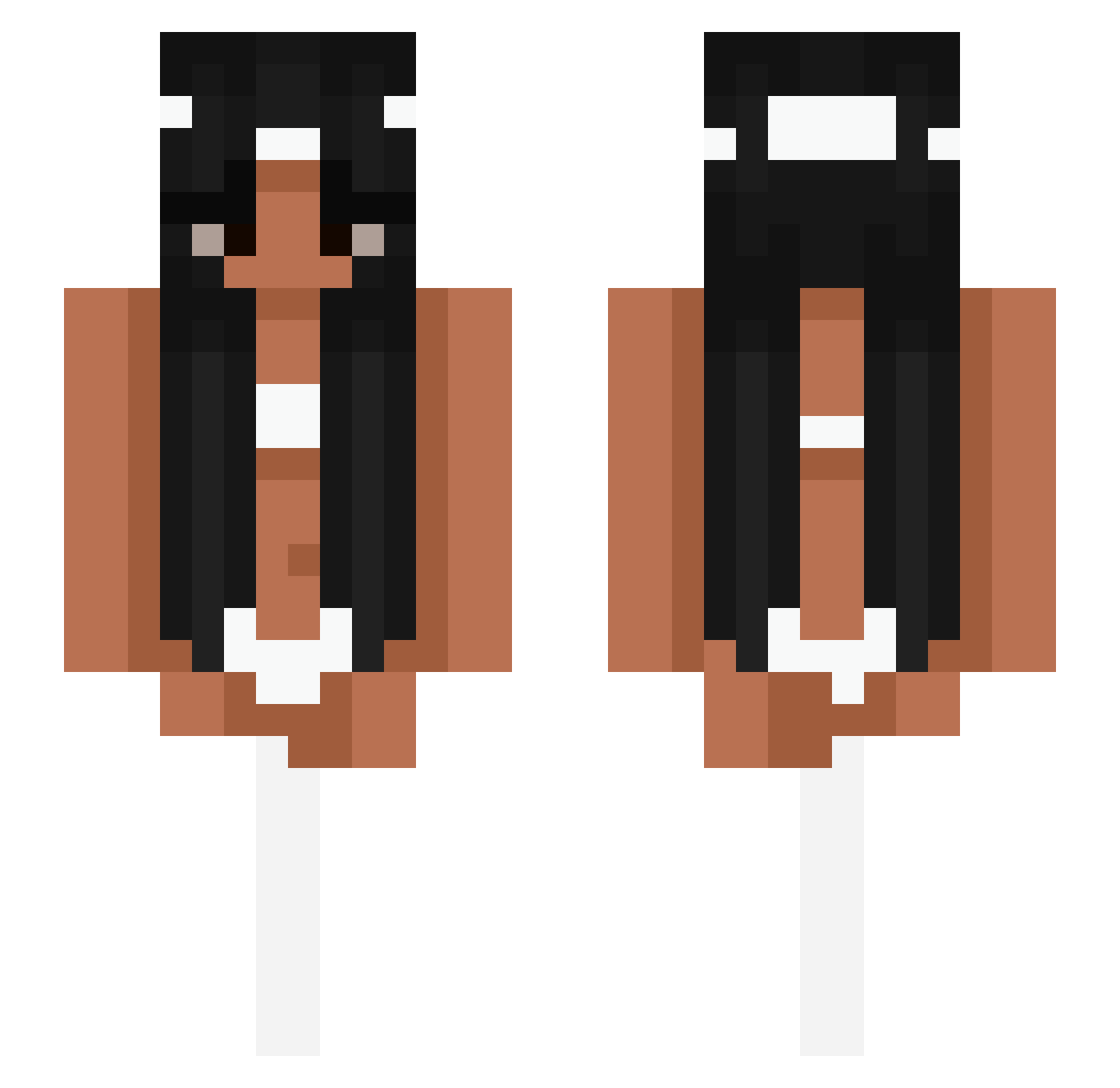 Tildaisthebest Minecraft skin, front and back view