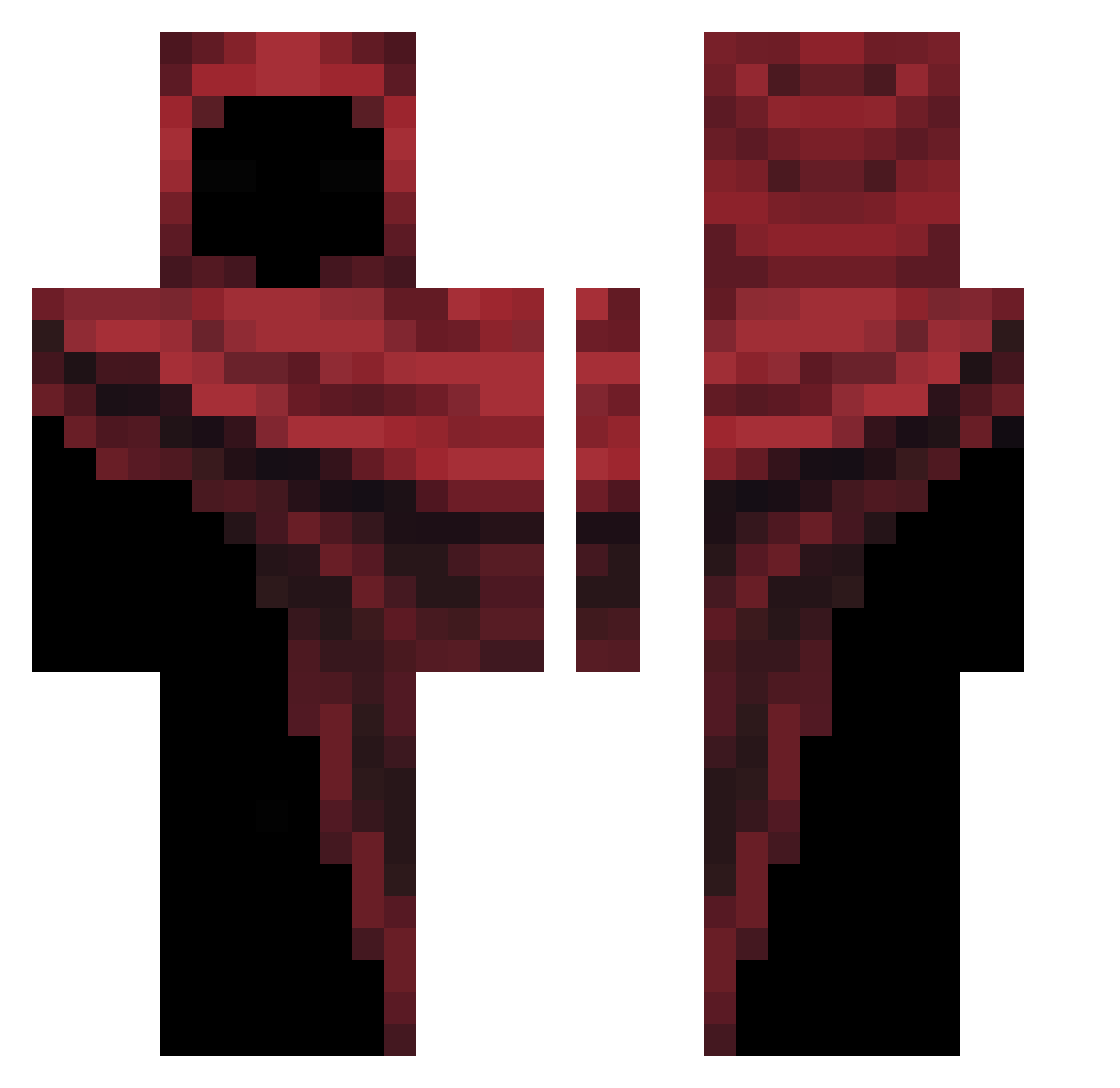 gritt0 Minecraft skin, front and back view