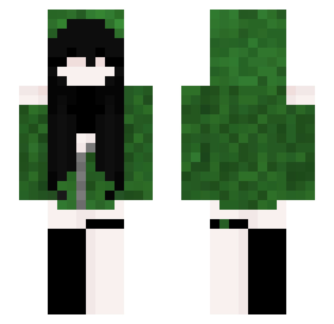 SalmonEnjoyer782 Minecraft skin, front and back view
