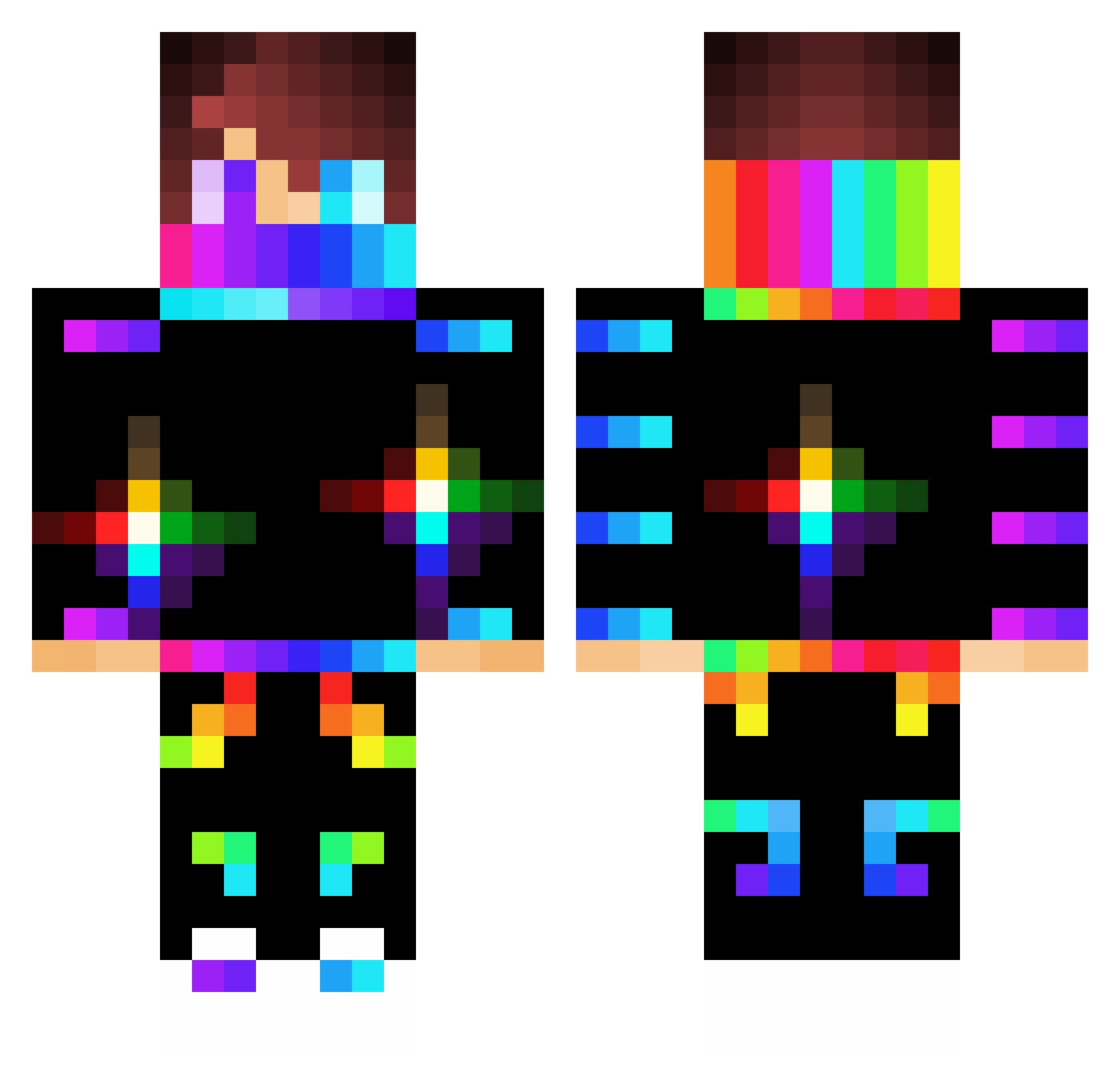 xChesterDeanx Minecraft skin, front and back view