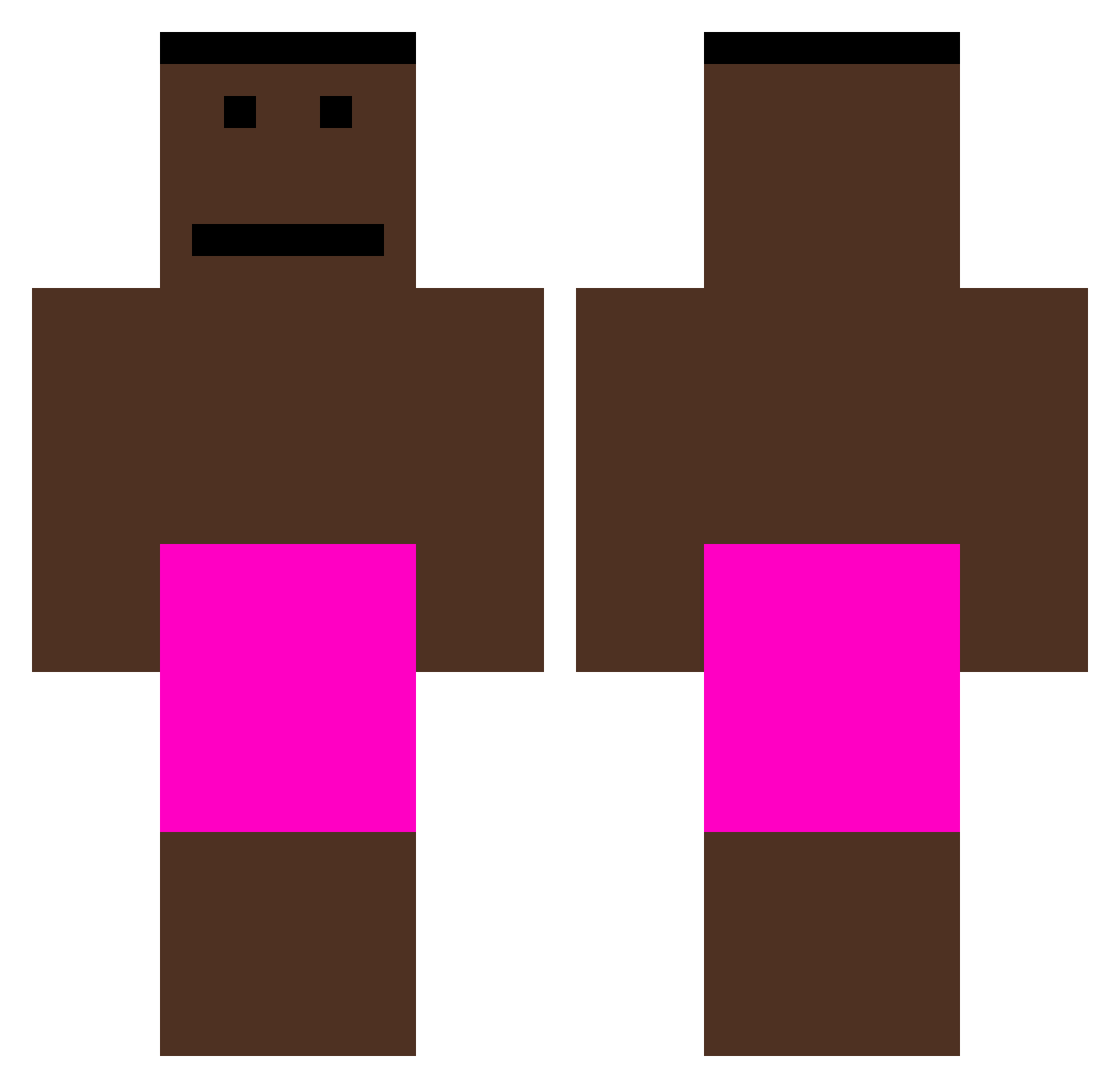 ValeriaAna426 Minecraft skin, front and back view