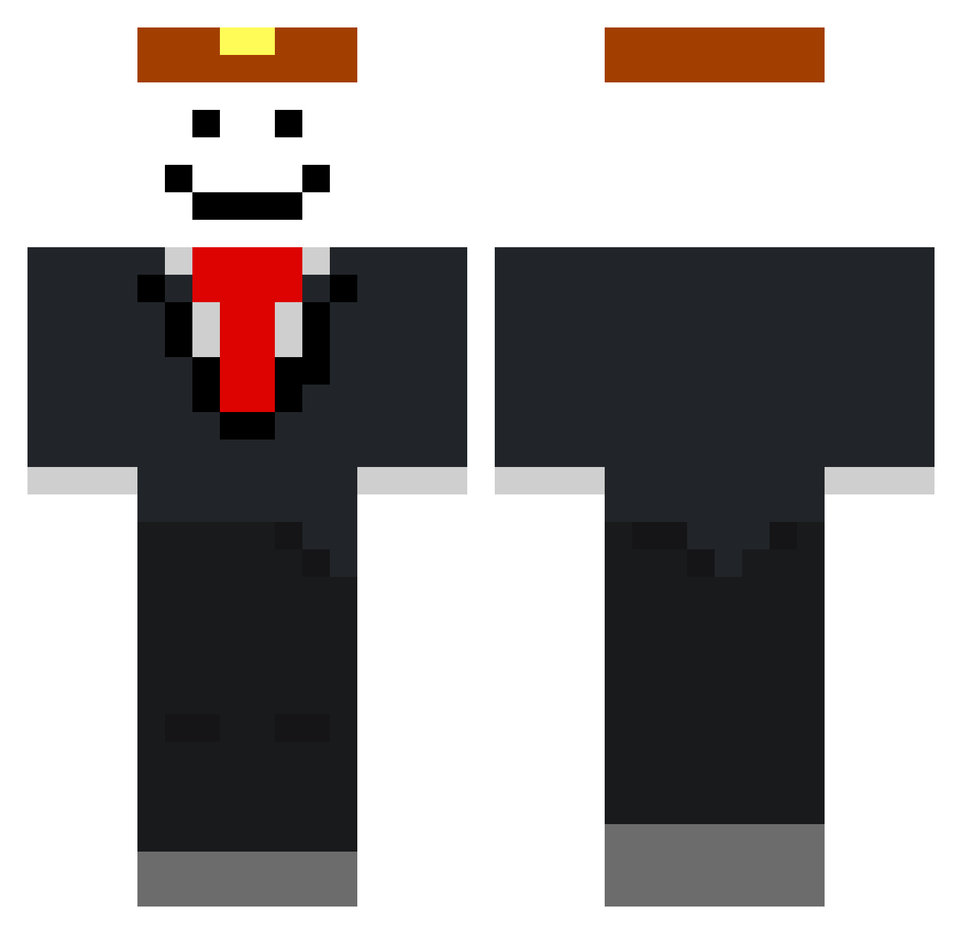 togibear_ Minecraft skin, front and back view