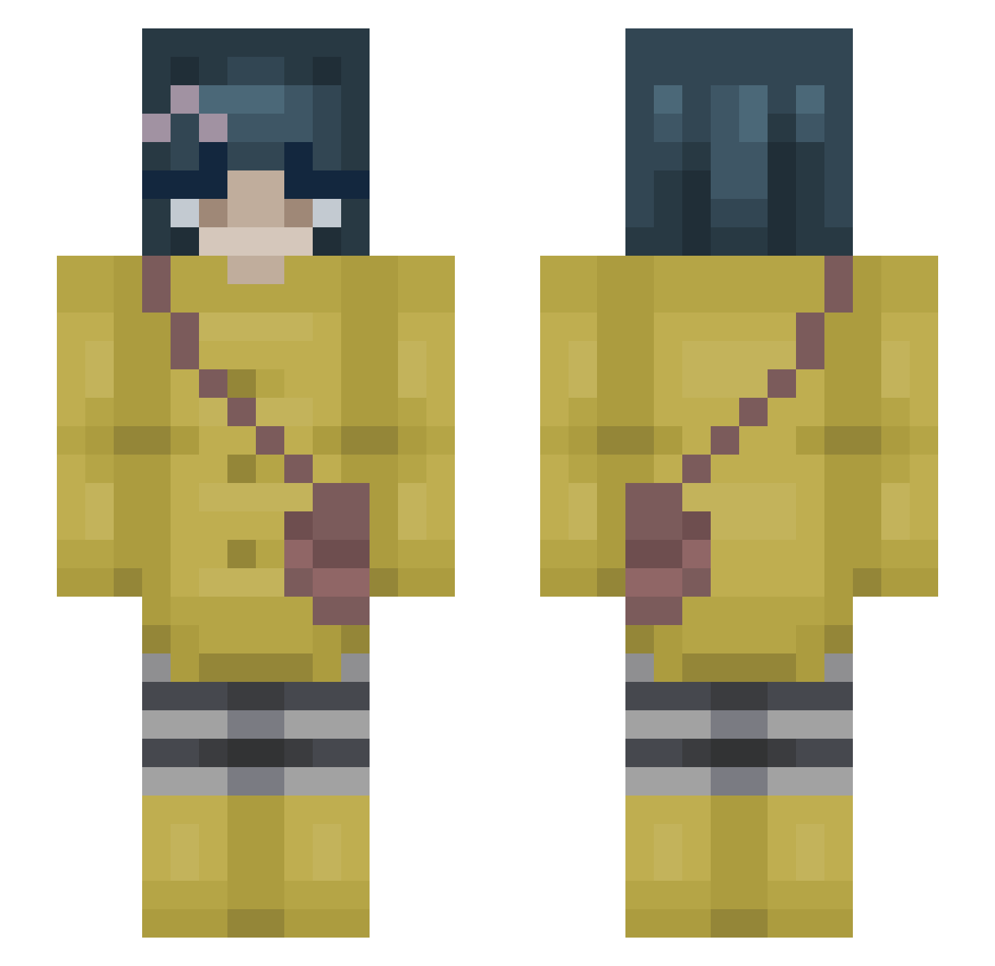 Azalea1212 Minecraft skin, front and back view