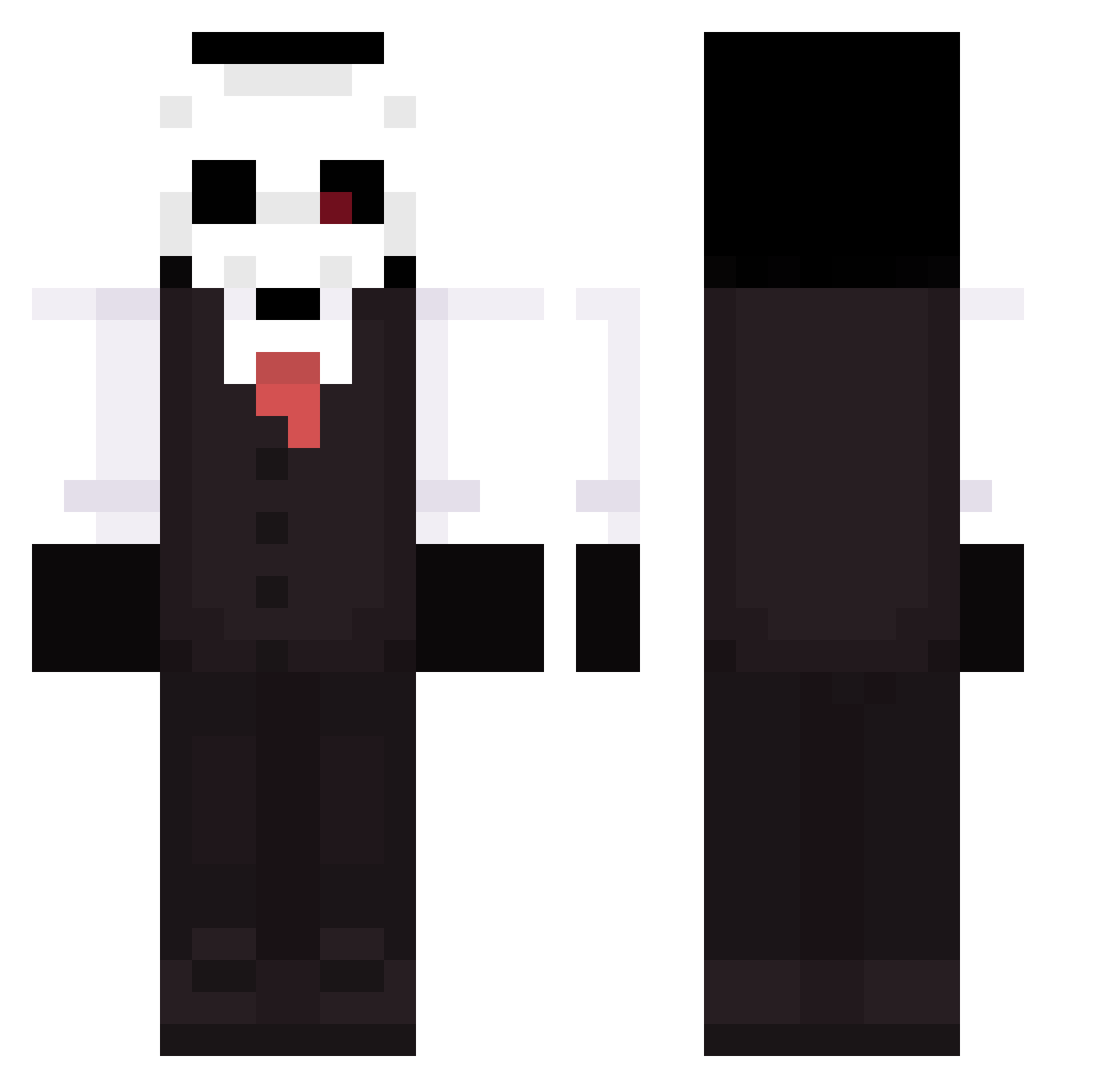 isidteroristi Minecraft skin, front and back view