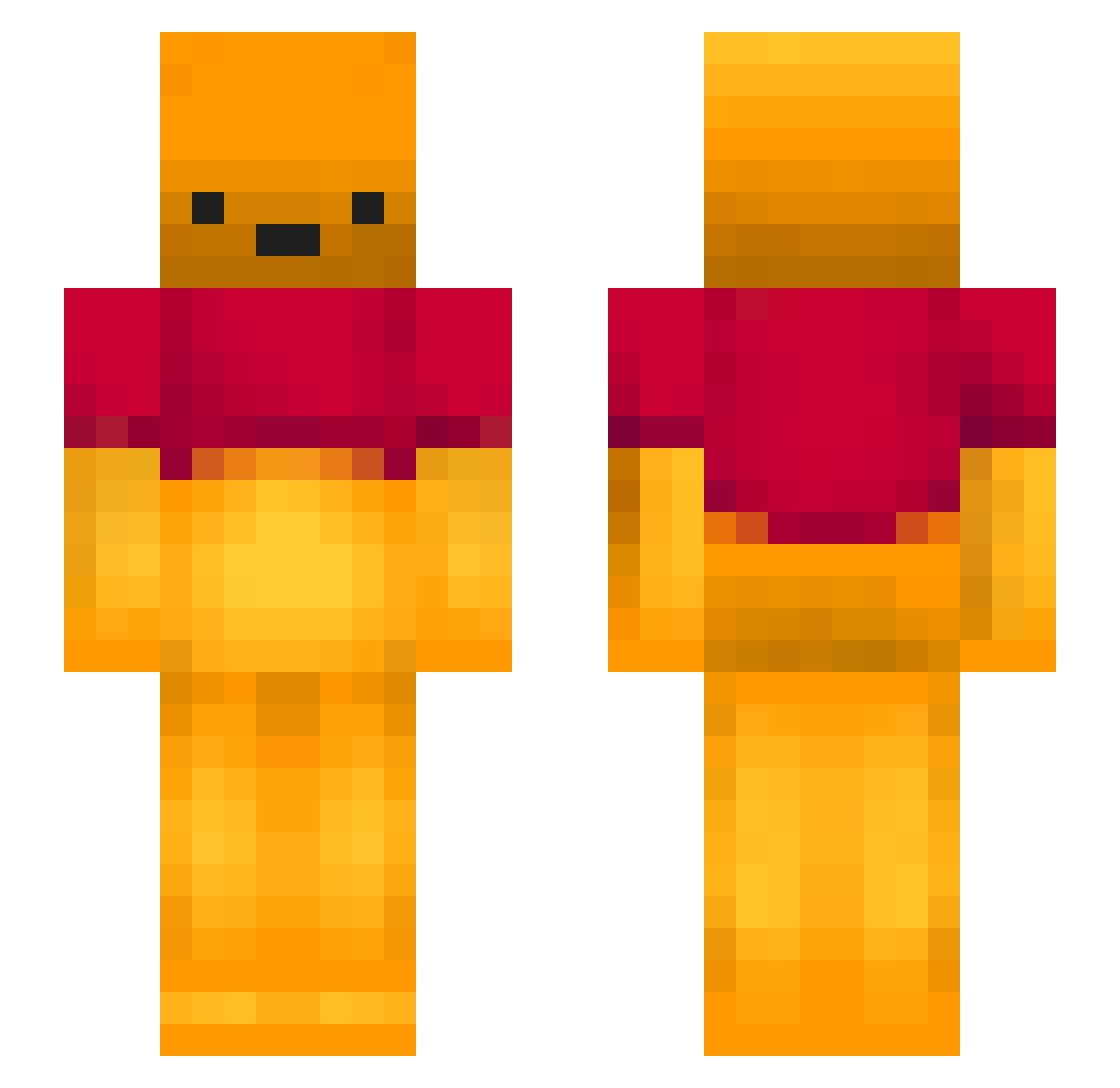 Noble_Fries Minecraft skin, front and back view