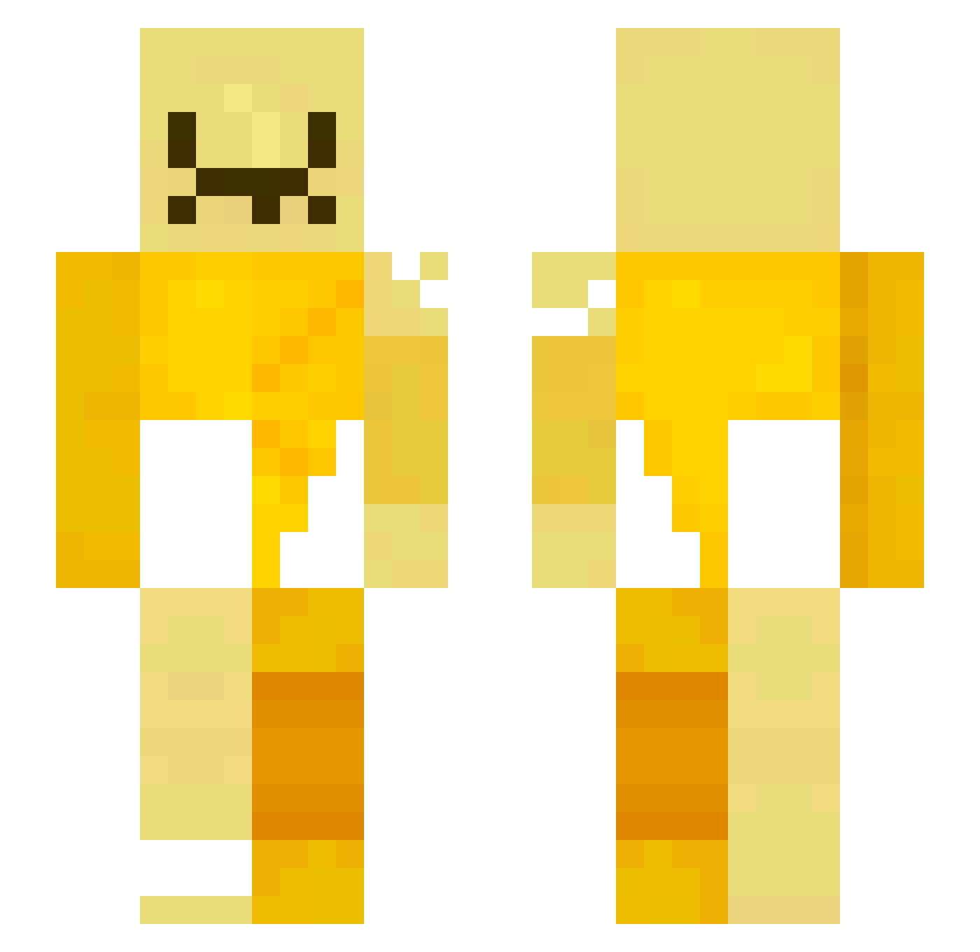 Sowerka Minecraft skin, front and back view