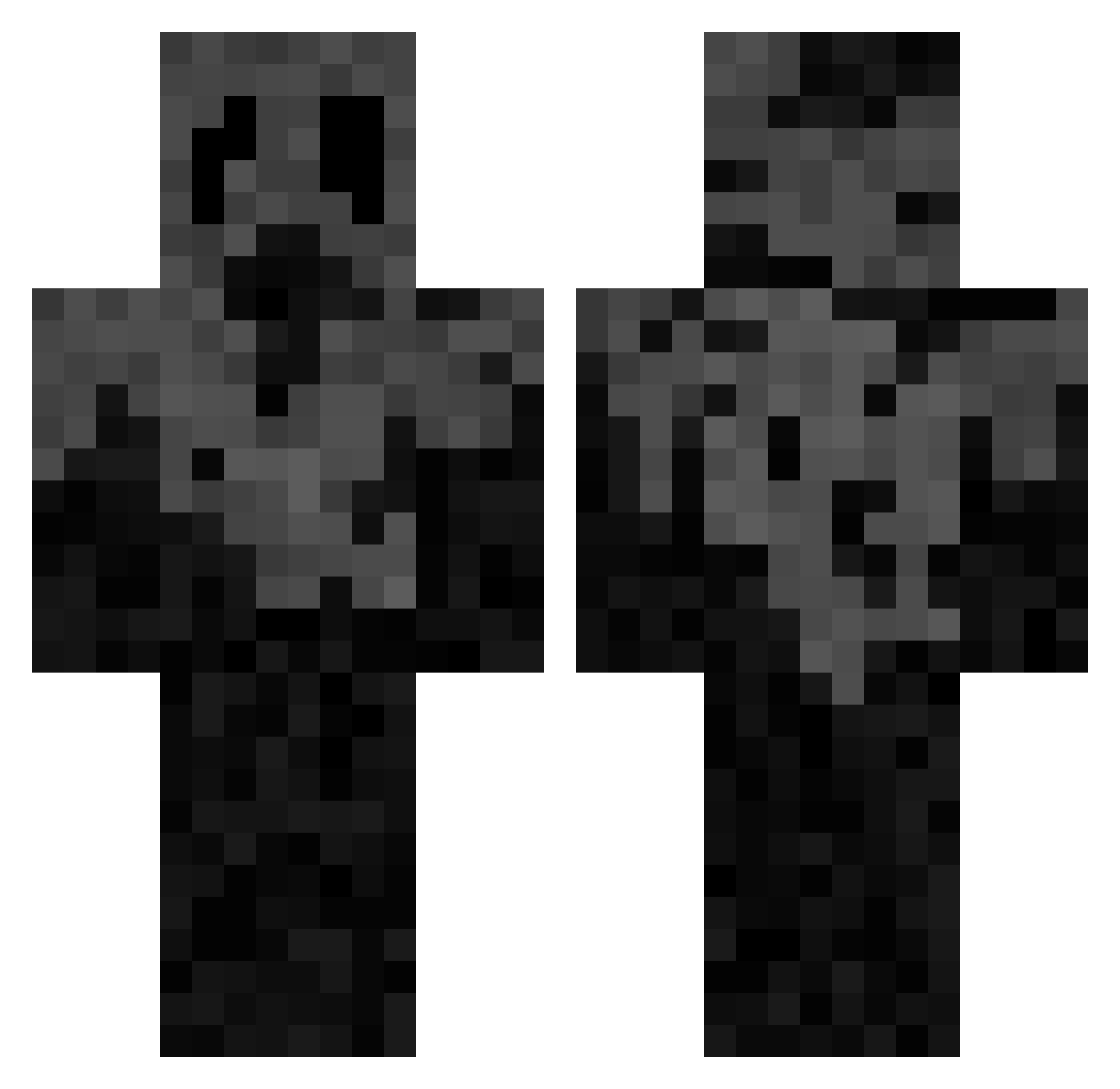 Kisorama Minecraft skin, front and back view