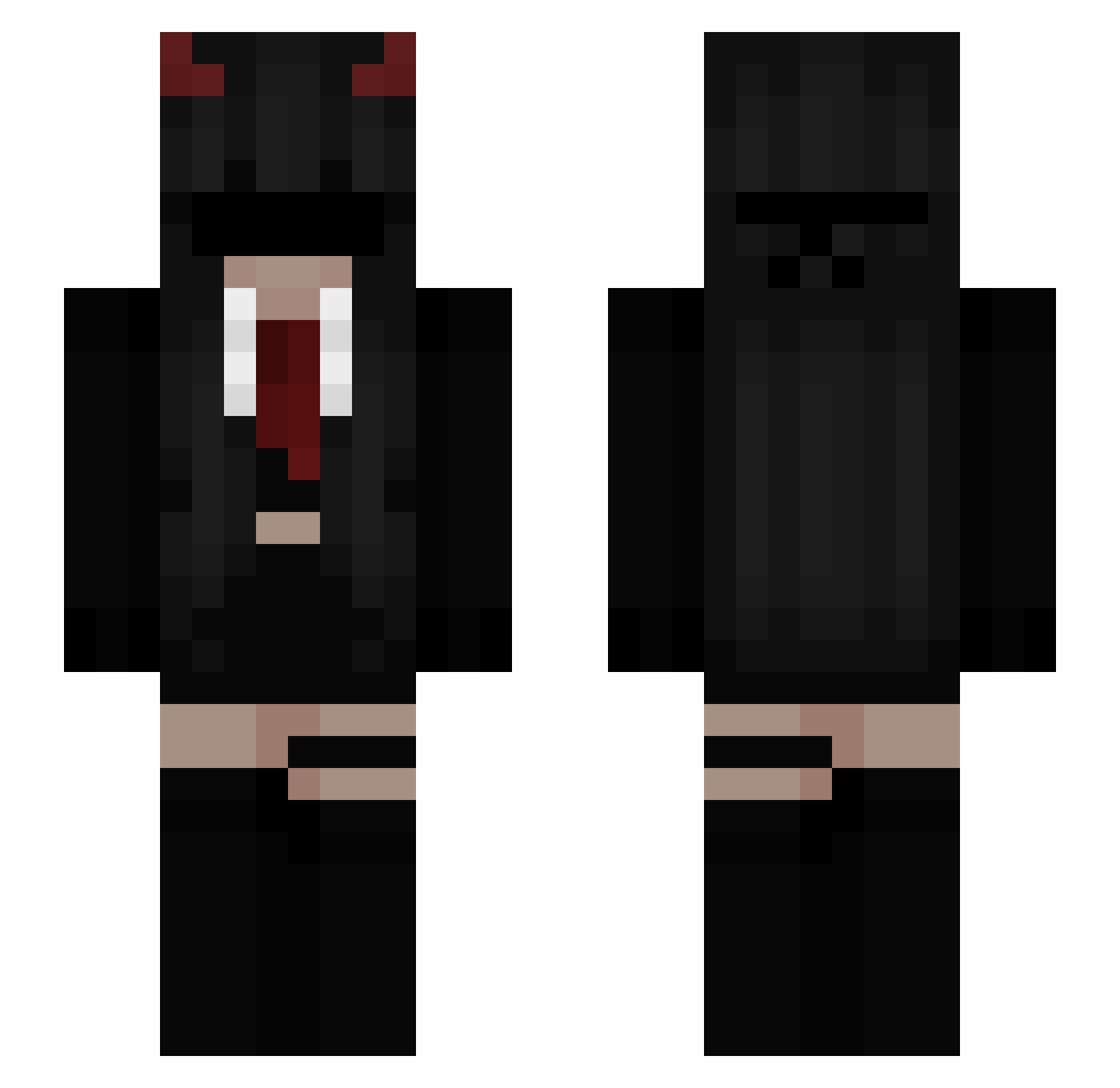 Leonie015 Minecraft skin, front and back view