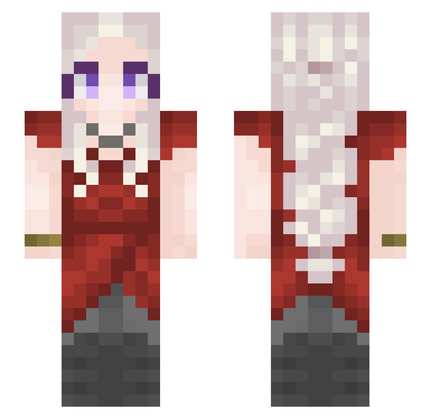 BlueV2__ Minecraft skin, front and back view