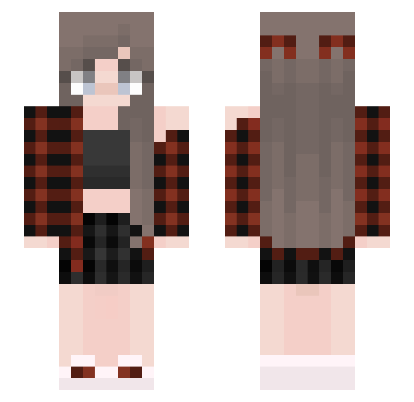 soulunicorn66 Minecraft skin, front and back view