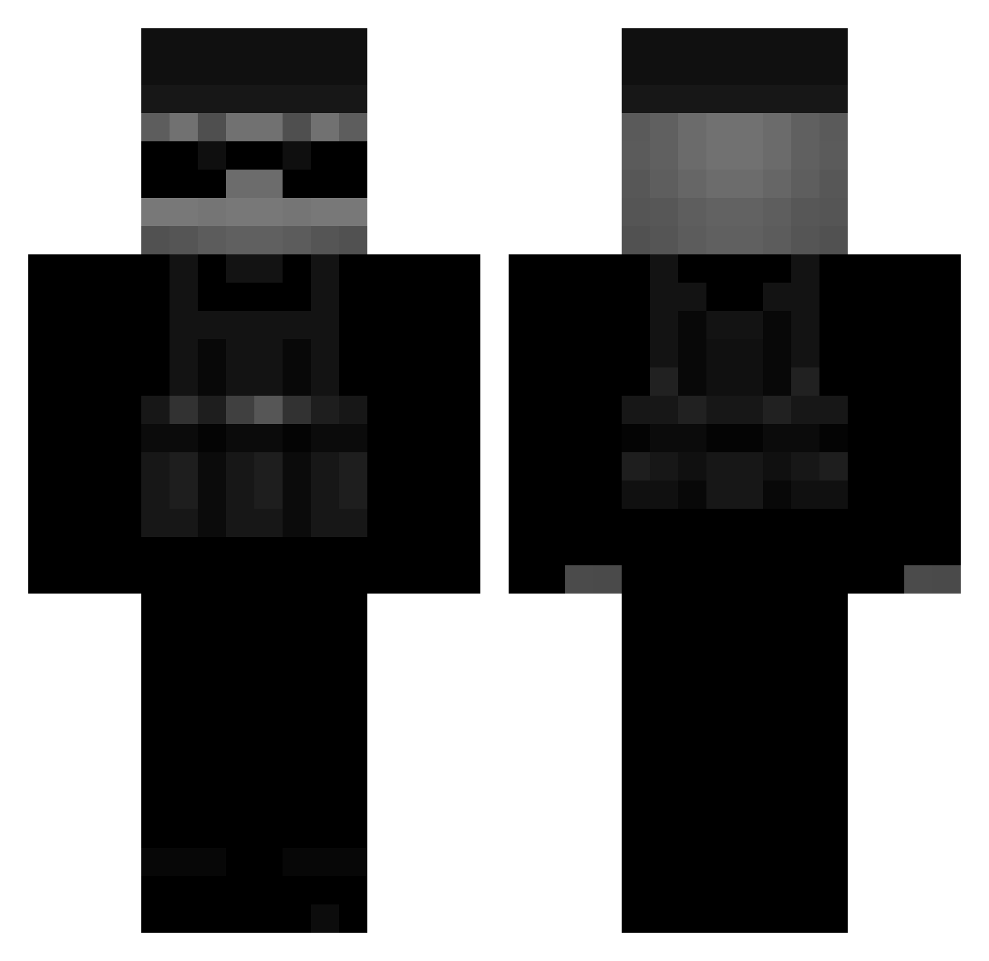 N0w4k__ Minecraft skin, front and back view