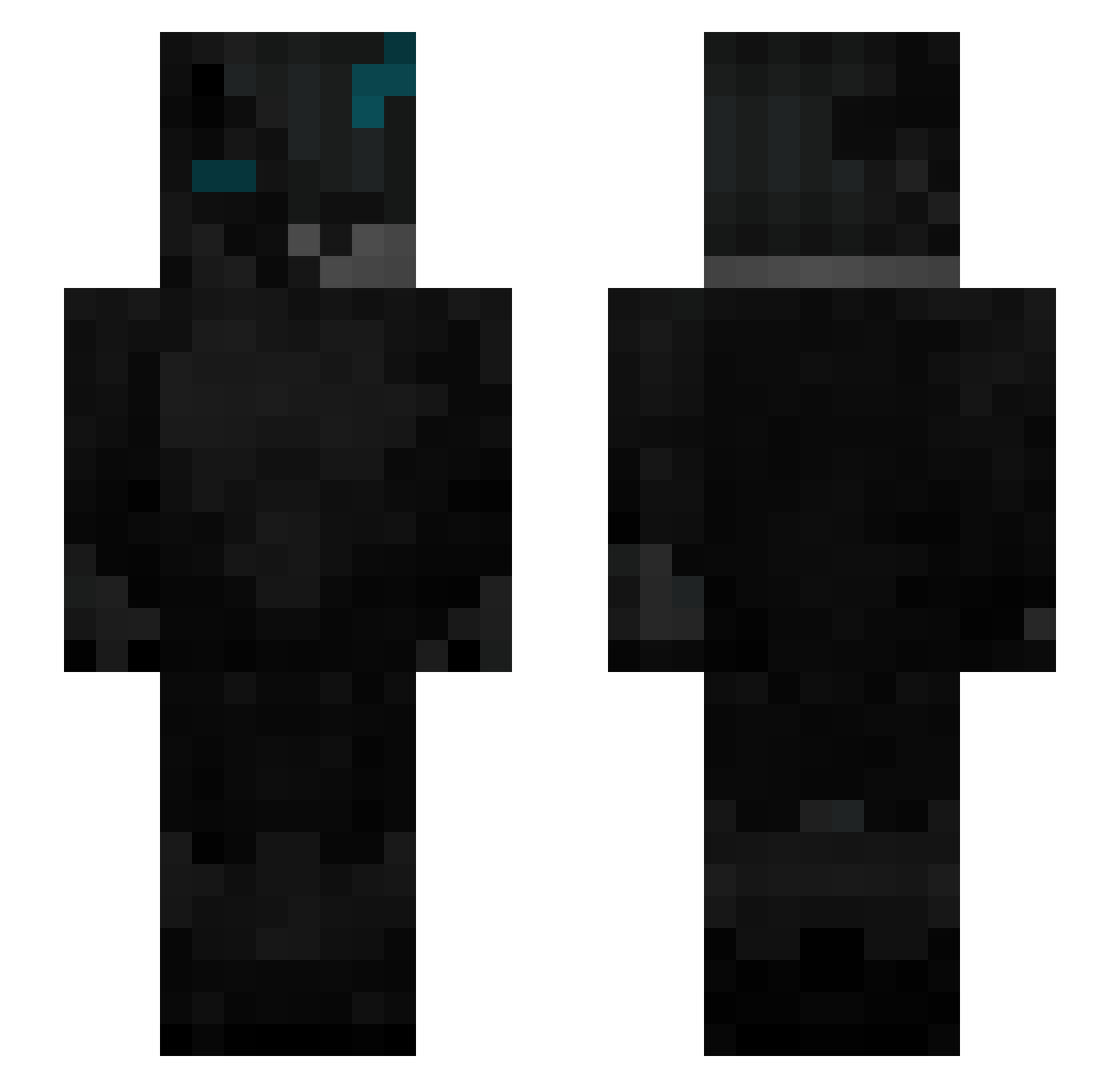 THCOG Minecraft skin, front and back view