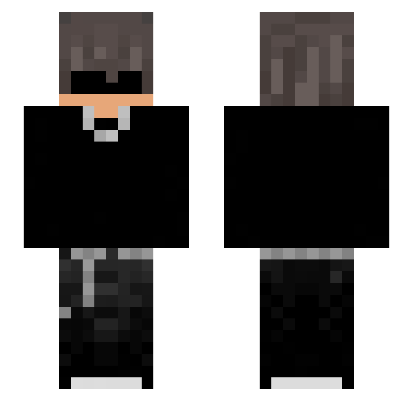 IGRIS_LEVEL Minecraft skin, front and back view