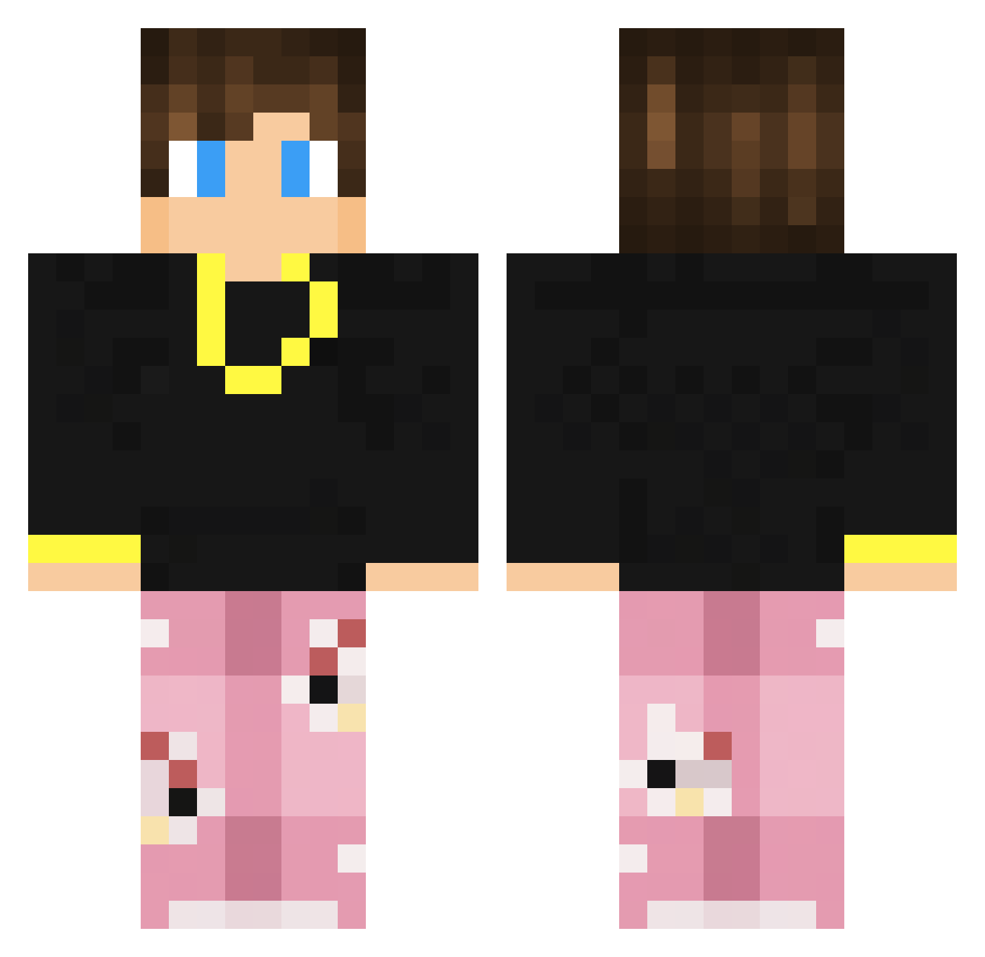 tigous2001 Minecraft skin, front and back view