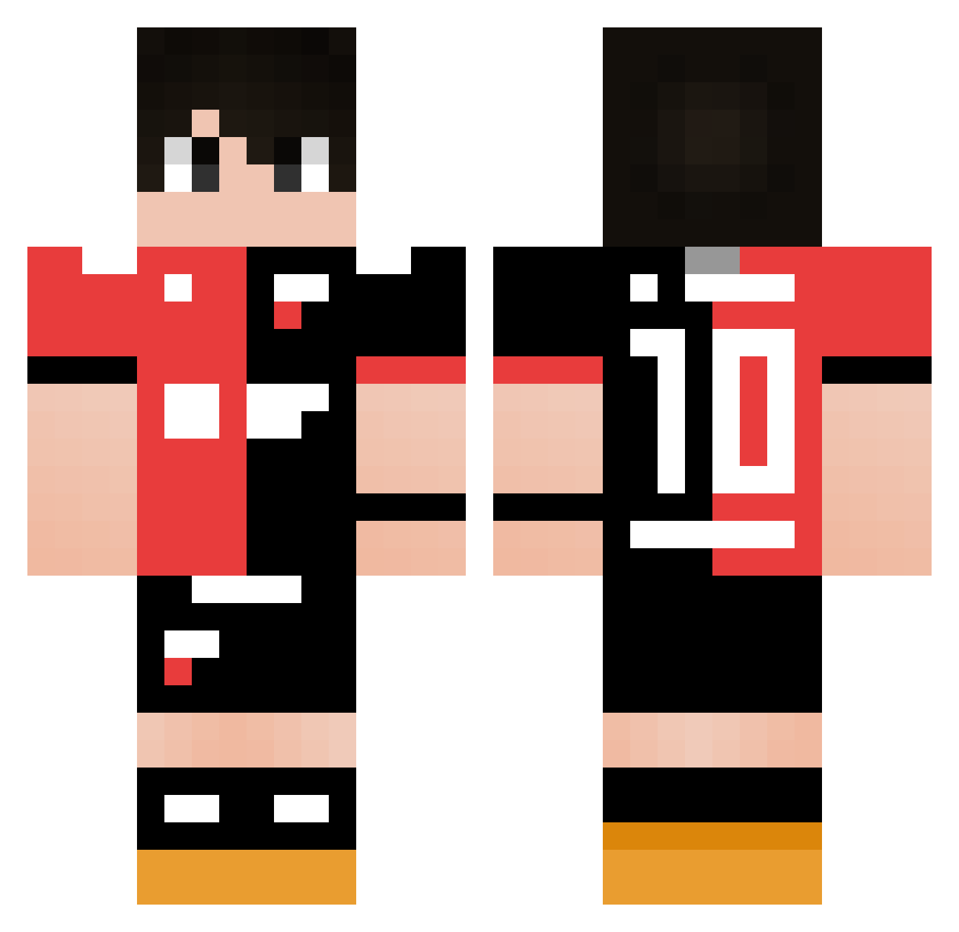 MatiSoldi Minecraft skin, front and back view