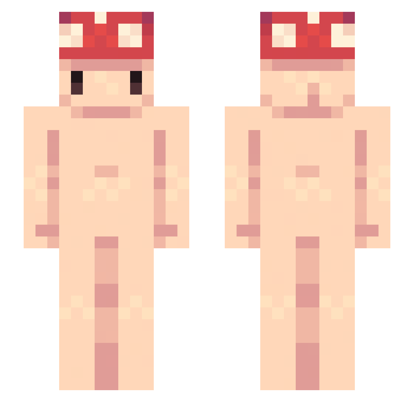 Baliau Minecraft skin, front and back view