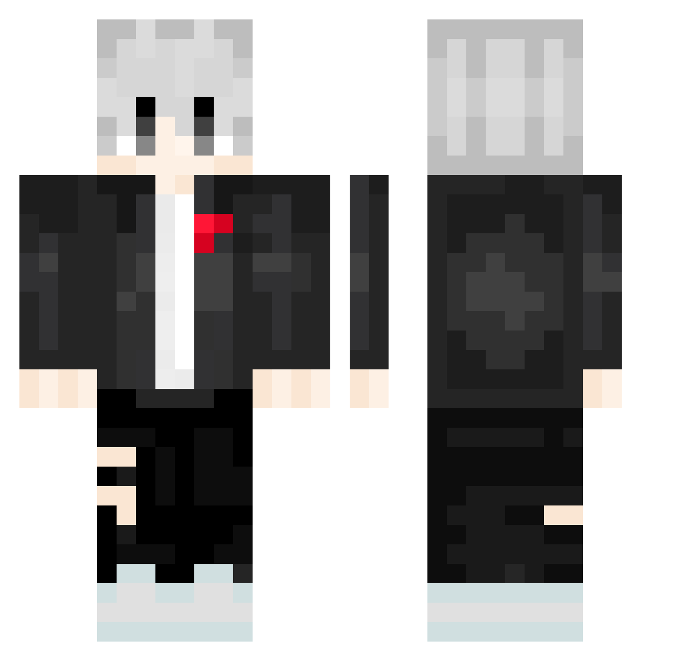 TheKki__ Minecraft skin, front and back view