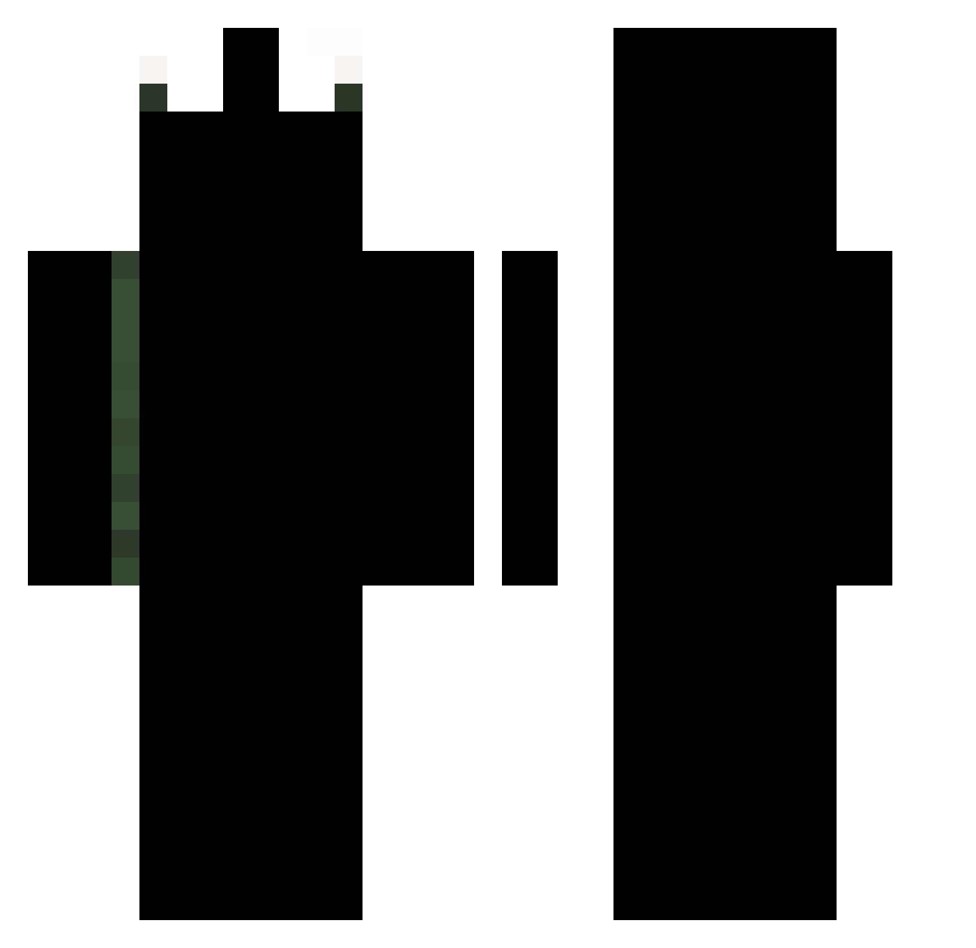 ZuCoNi Minecraft skin, front and back view