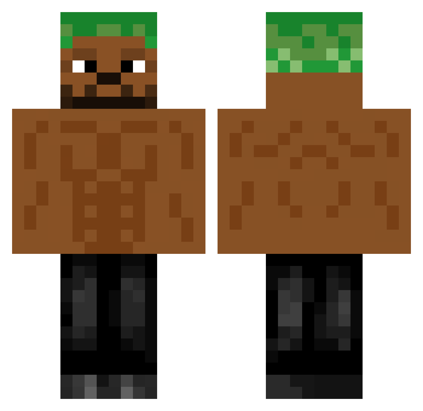 franklautan Minecraft skin, front and back view