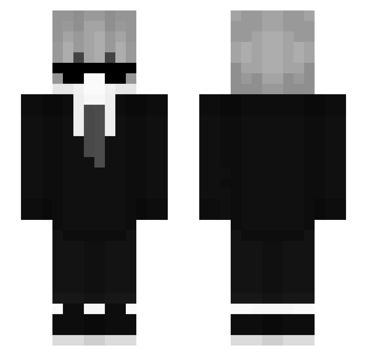 Freyser_YT Minecraft skin, front and back view