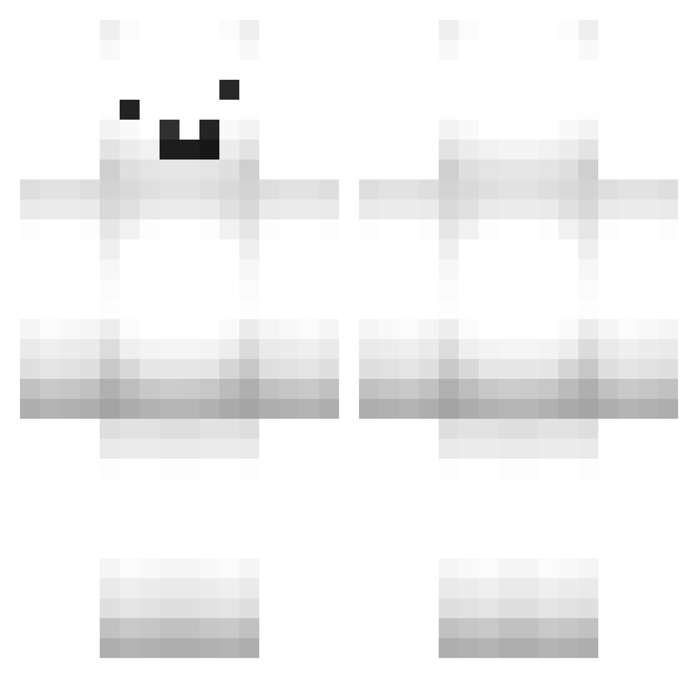 xenotim Minecraft skin, front and back view