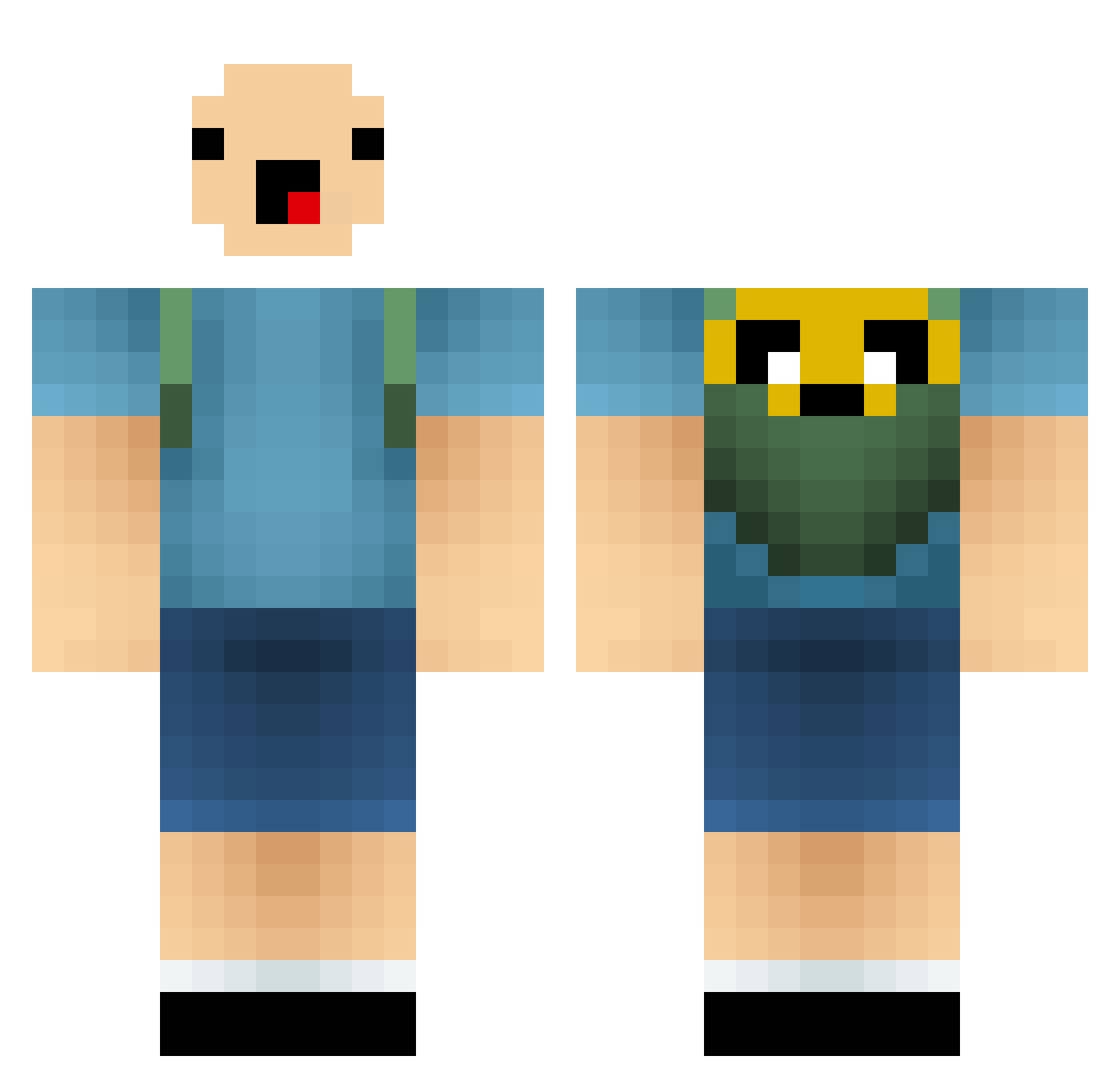 kildee Minecraft skin, front and back view