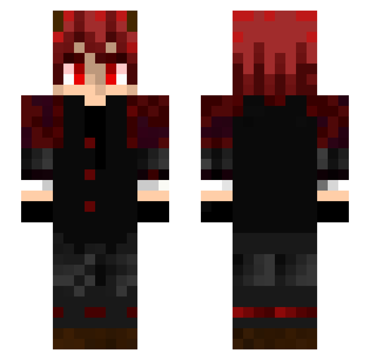 Guinta59 Minecraft skin, front and back view