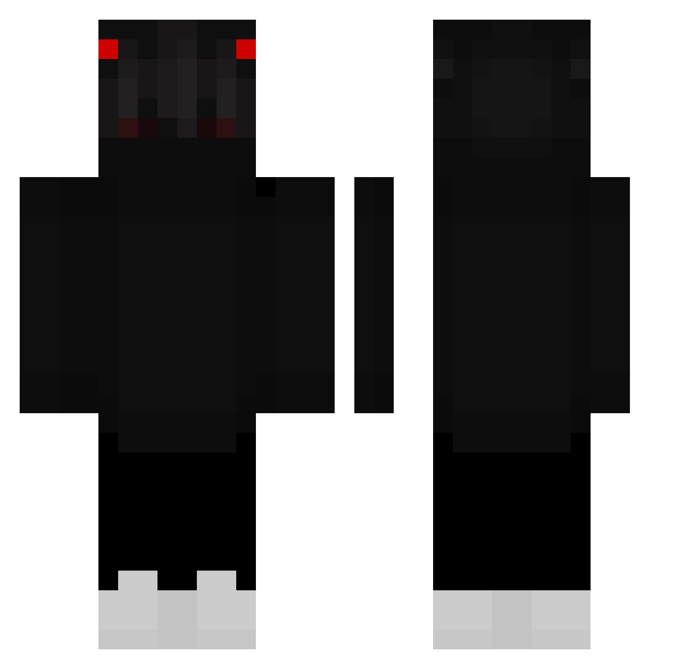 V3GETTA_777 Minecraft skin, front and back view