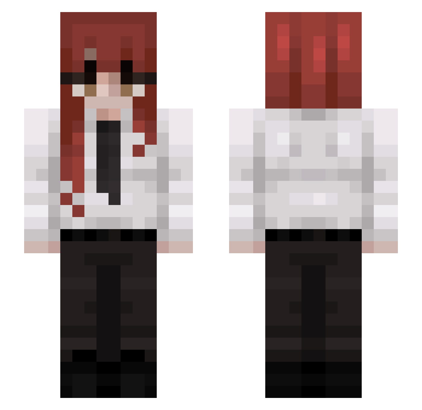 Moonglow_S2 Minecraft skin, front and back view