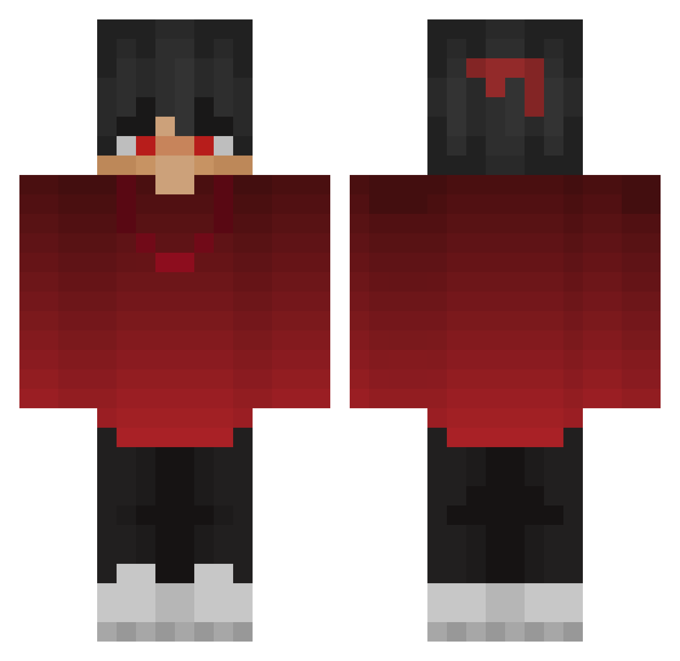Th3_Dr1v3r Minecraft skin, front and back view