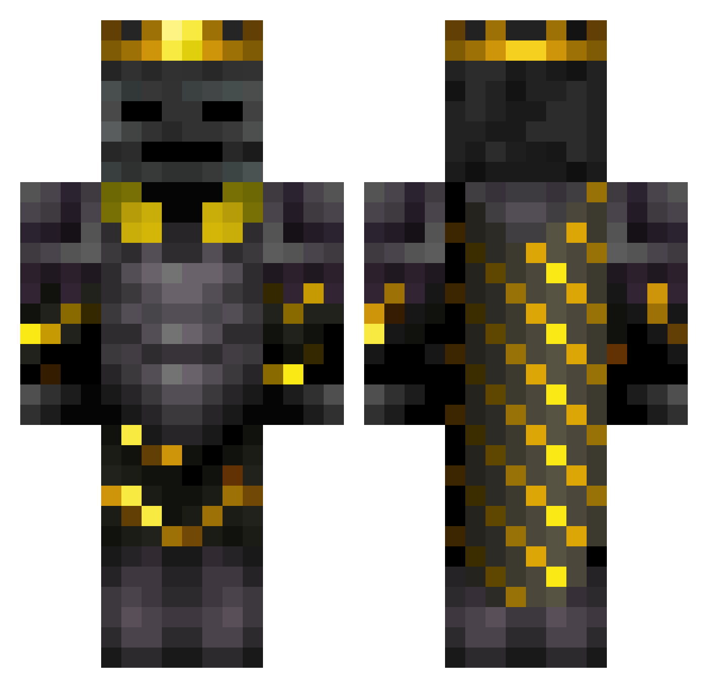 TheSadTitan Minecraft skin, front and back view