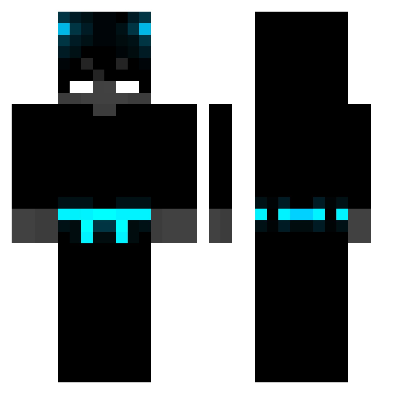 VandolinYT Minecraft skin, front and back view