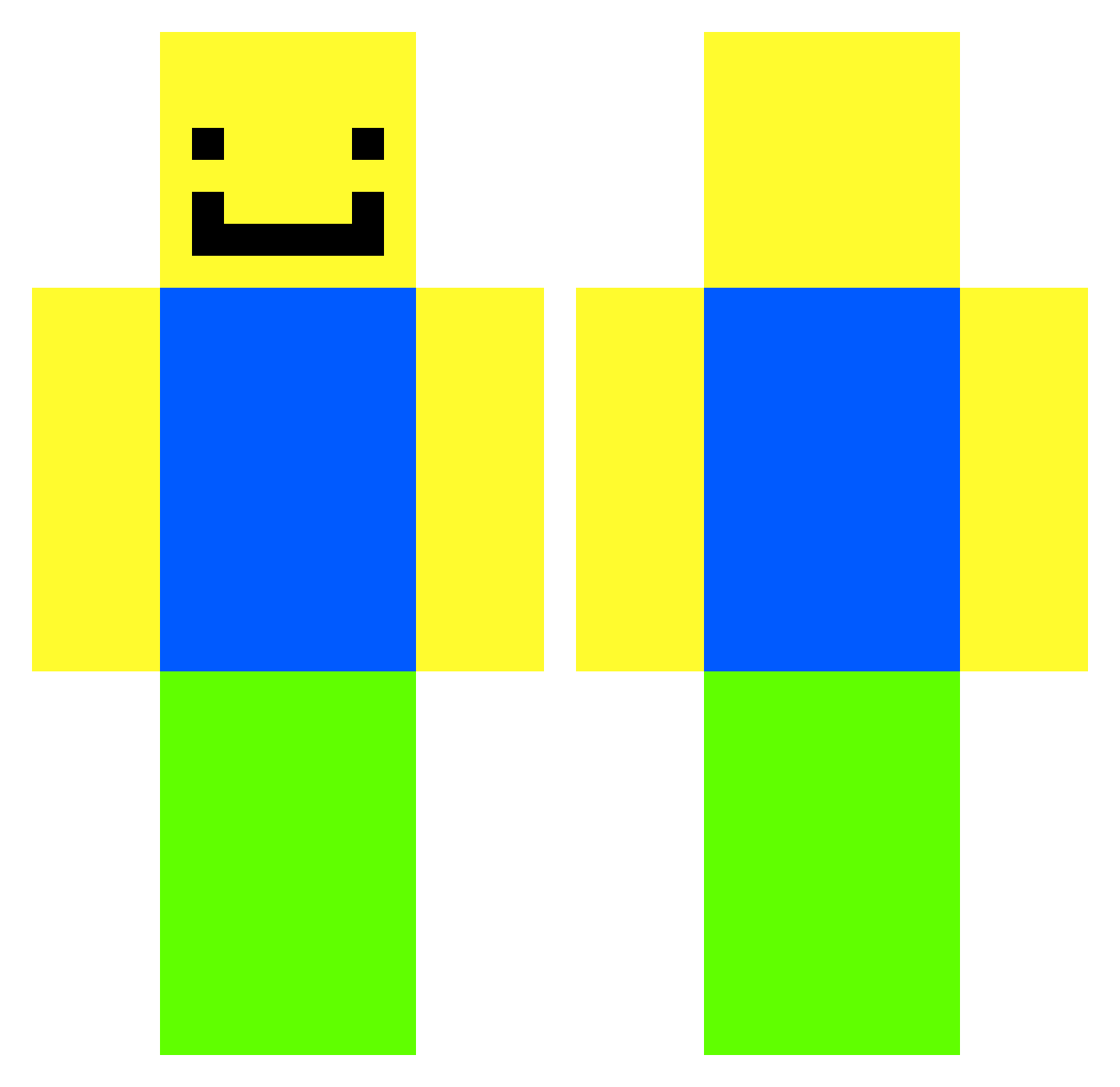 axolotl812 Minecraft skin, front and back view