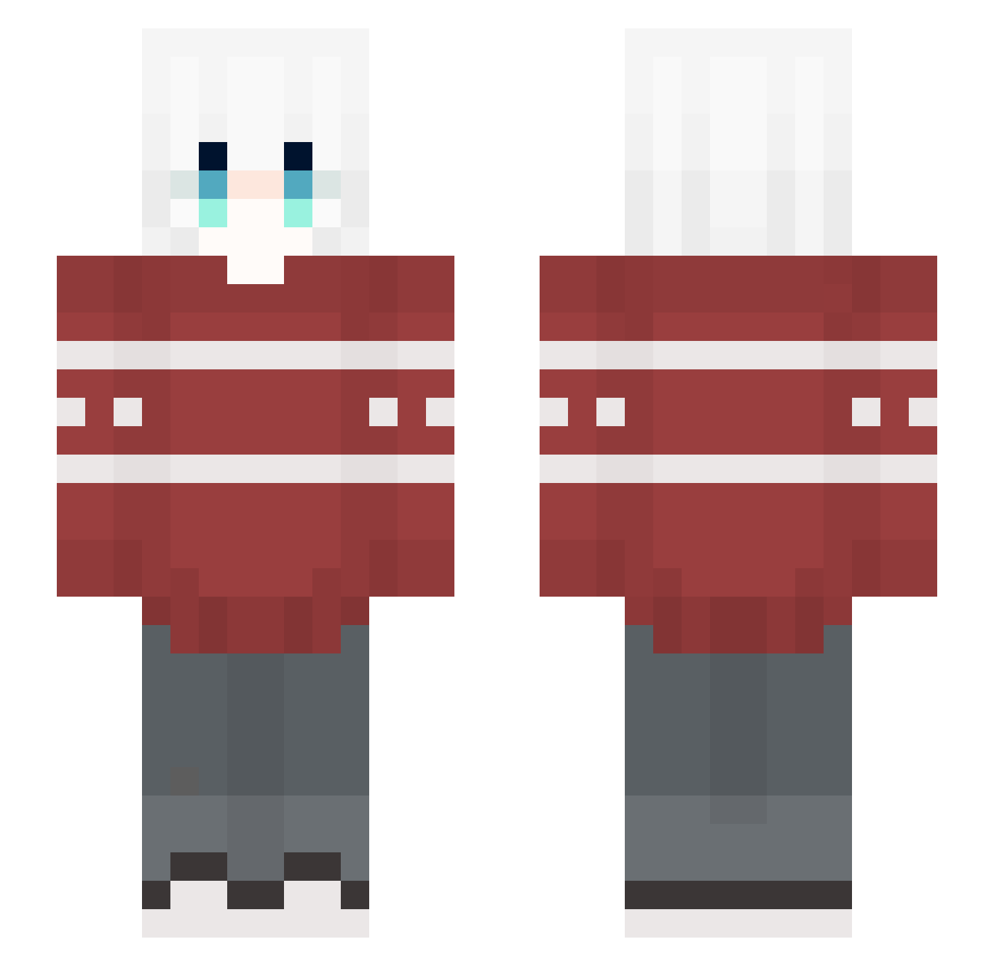 tanbae767 Minecraft skin, front and back view