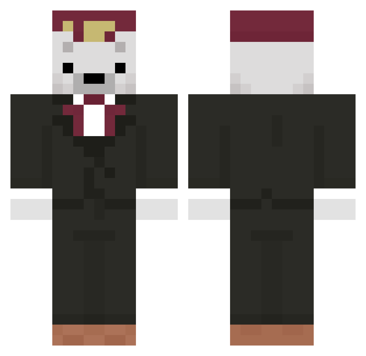 Kain_Guy122 Minecraft skin, front and back view