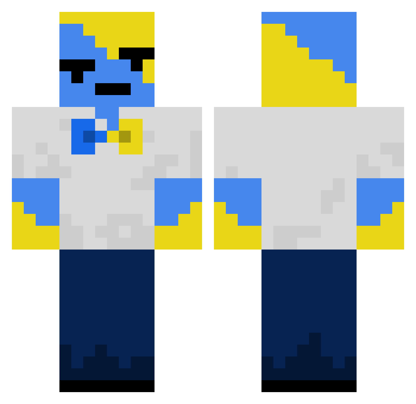 Ryse__ Minecraft skin, front and back view